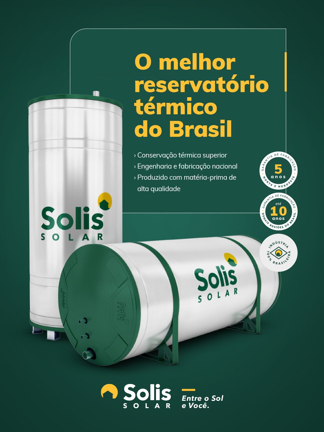 Grandes projetos exigem soluções à altura!
Os reservatórios térmicos Solis são desenvolvidos para oferecer alta eficiência, excelente conservação de temperatura e a durabilidade que faz diferença ao longo dos anos.
Peça Solis e a gente cuida do resto! Link na bio.
