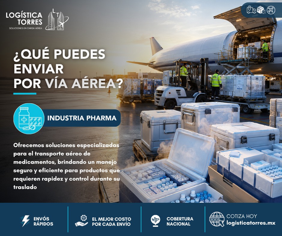 ✈️📦 ¿Qué puedes enviar por vía aérea?
💊 ¡Medicamentos!
En Logística Torres ofrecemos soluciones especializadas para el transporte aéreo de medicamentos, brindando un manejo seguro y eficiente para productos que requieren rapidez y control durante su traslado.
✅ Envíos rápidos a todo México
❄️ Manejo especializado para carga sensible
🌡️ Conservación de la cadena de frío
📦 Seguimiento operativo de principio a fin
📍 Contamos con cámaras de refrigeración en NLU y MTY, ideales para resguardar mercancía farmacéutica que requiere control de temperatura antes de su embarque.
Porque cuando se trata de medicamentos, la rapidez, el cuidado y la conservación hacen la diferencia.
📩 Cotiza hoy mismo y transporta tus medicamentos con expertos en logística aérea.
.
.
.
.
#QuéPuedesEnviarPorVíaAérea #Medicamentos #CargaAérea #CadenaDeFrío #LogísticaTorres #NLU #MTY #LogísticaEspecializada #tucargasegura #tucargasegurayatiempo #logistica #volariscargo #logisticaytransporte #SomosLogisticaTorres #enviosnacionales