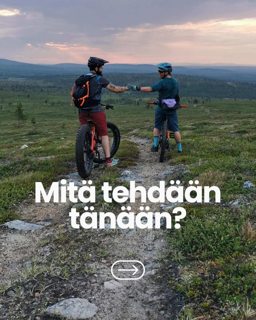 Mitä tänään tehtäisiin? 🌿
Hyvä yhteinen ulkoilupäivä lähtee siitä, että tekeminen sopii koko seurueelle – päivän energiatasoon, käytettävissä olevaan aikaan ja osallistujien kokemukseen. Lasten, ensikertalaisten ja kokeneempien ei tarvitse edetä samalla tavalla tai samalla tahdilla.
Valitkaa tekeminen, jossa jokainen voi nauttia luonnosta omalla tavallaan.
🇬🇧 What kind of outdoor day are you in the mood for? 🌿
A great day outdoors starts with choosing an activity that suits the whole group – the time you have, everyone’s energy levels and their previous experience. Children, first-timers and more experienced adventurers don’t need to move at the same pace or enjoy the day in the same way.
Choose an activity that gives everyone the freedom to make it their own.
