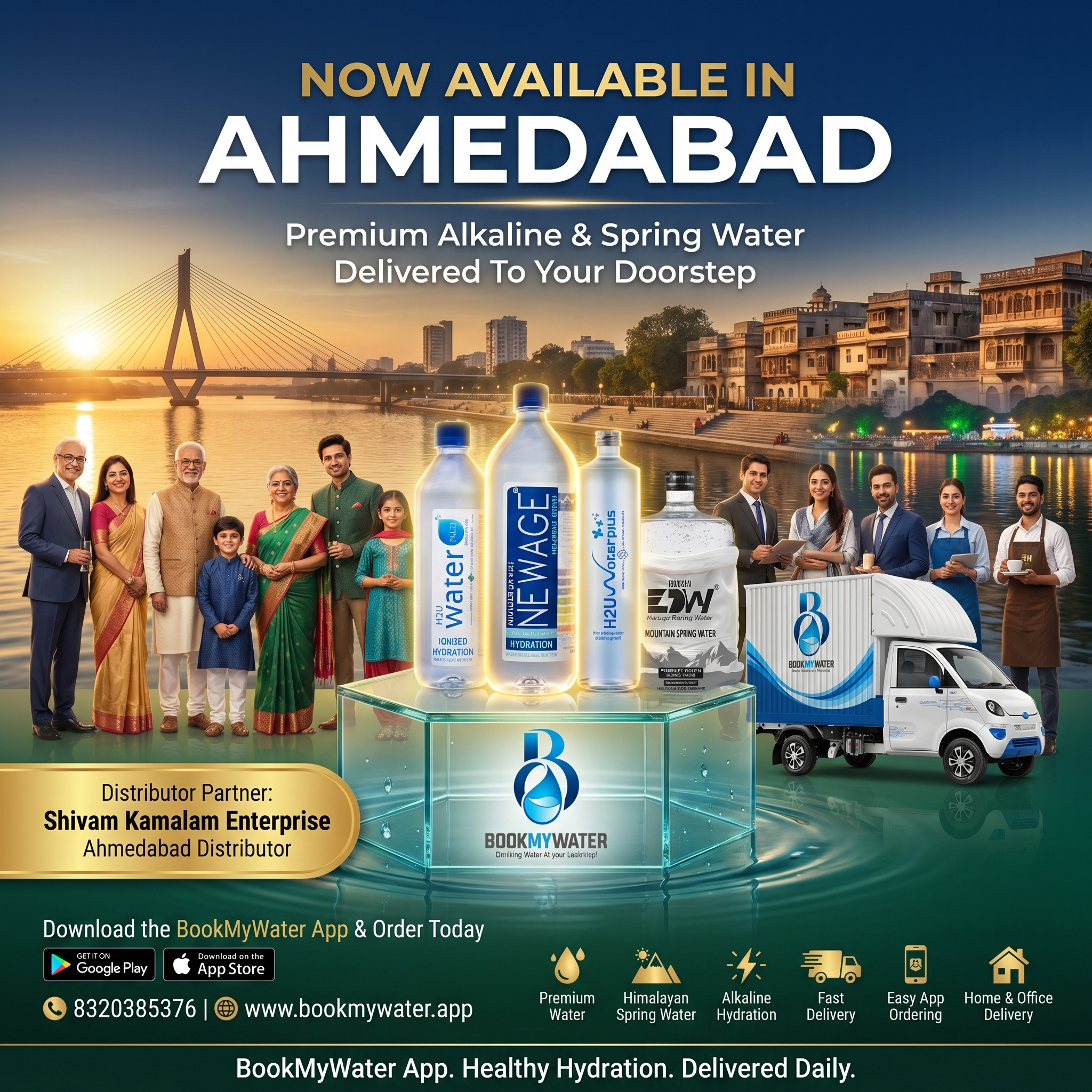 Experience premium Alkaline Water and Spring Water for your daily hydration needs. Carefully purified and enriched with essential minerals for a clean, refreshing taste.
✅ Alkaline Water (pH 8+)
✅ Premium Spring Water
✅ Superior Hydration
✅ Balanced Minerals
✅ Perfect for Everyday Drinking
📲 Available on BookMyWater App and Amazon
Or contact our Ahmedabad Distributor directly:
Shivam Kamalam Enterprise
A7, Maruti Industrial Estate,
Opposite Gajanand Industrial Estate,
Near Lal Gebi Circle, SP Ring Road,
Ahmedabad – 382445, Gujarat, Bharat.
📞 Shailesh: 8320385376
Choose healthier hydration with premium-quality water delivered to your doorstep.
#H2UWater #AlkalineWater #SpringWater #HealthyHydration #BookMyWater #AmazonIndia #Ahmedabad #MineralWater #DrinkBetter #StayHydrated #Wellness #PremiumWater #DailyHydration #HydrationMatters #WaterPlus