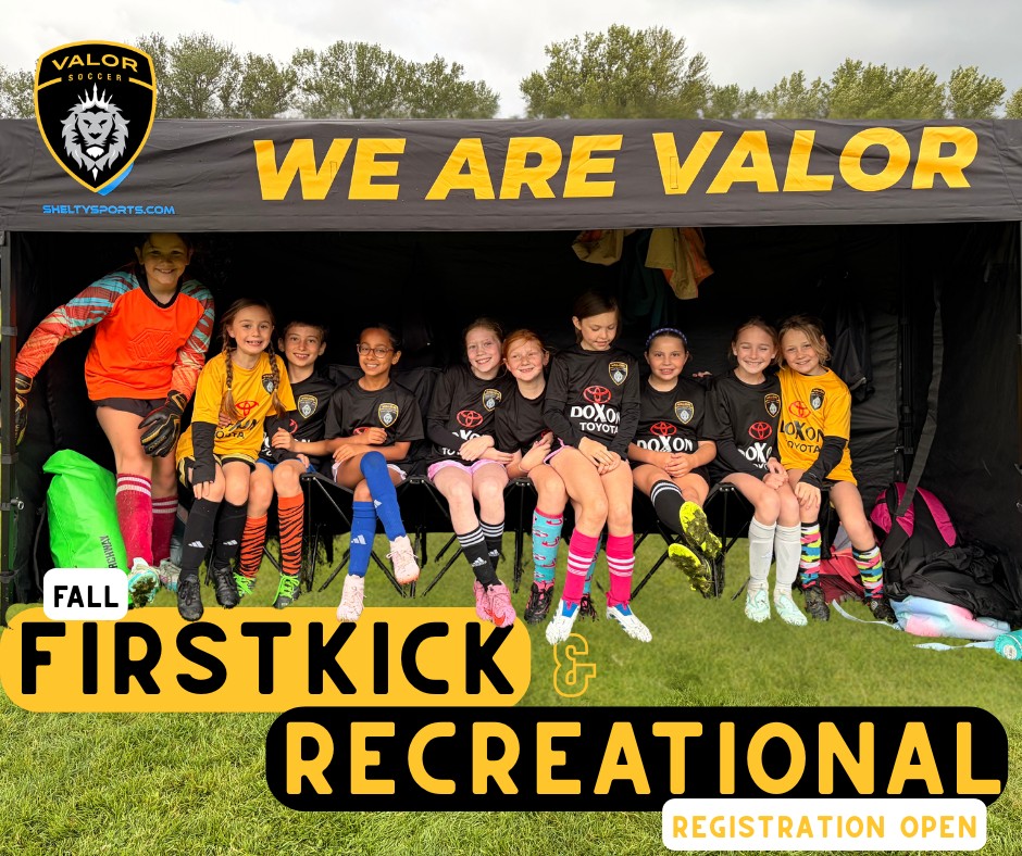 The clock is winding down on Fall Soccer registration! There are 2 weeks left to register for FirstKick and Rec Soccer.
FirstKick: For Kindergarten - 2nd Grade Players
Rec: 3rd - 12th Grade Players
Locations available in Auburn, Kent/Fairwood, and Maple Valley. August 3rd is your last chance to register! #FallSoccer #FirstKick #Rec #WeAreValor
For more information or to sign up your player, click the link in our bio.