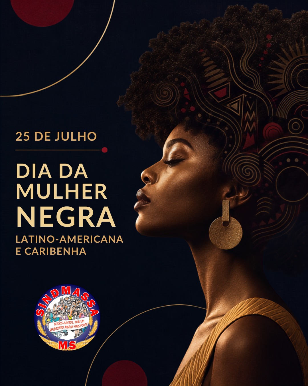 Hoje celebramos a força, a história, a resistência e as conquistas das mulheres negras, que transformam a sociedade com coragem, trabalho e determinação. Que o respeito, a igualdade e a valorização estejam presentes todos os dias.
SINDMASSA apoia essa luta por mais dignidade, inclusão e justiça para todas.
#DiaDaMulherNegra #25DeJulho #Respeito #Igualdade #Diversidade