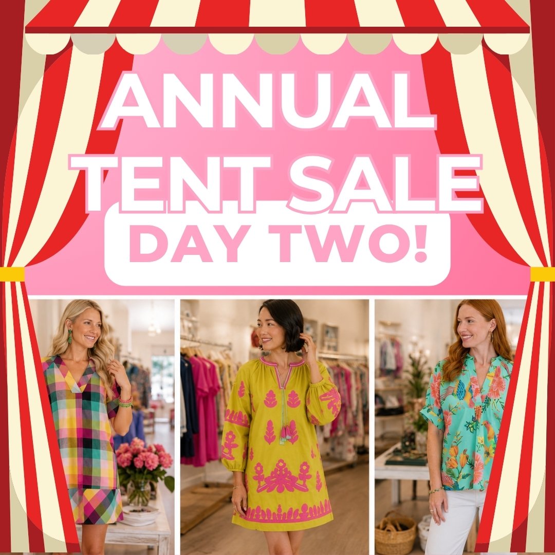 Day TWO and a ton of great deals! We are located in Historic League City next to Helen's Garden! Look for the big tent outside! See you soon! #tentsale #fashionista
809 E Main St, League City, TX, United States, 77573