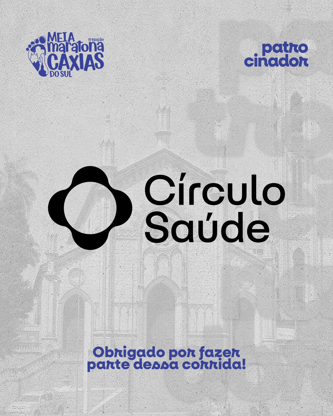 Cuidar da saúde é o primeiro passo para alcançar grandes conquistas.
A 11ª Meia Maratona de Caxias do Sul conta com o apoio do @circulosaude, parceiro que acredita na importância do bem-estar, da qualidade de vida e da prática esportiva.
Juntos, incentivamos cada atleta a ir mais longe.
💙 Obrigado por fazer parte dessa corrida!
#MeiaMaratonaDeCaxiasDoSul #CirculoSaude #Saude #QualidadeDeVida #CorridaDeRua