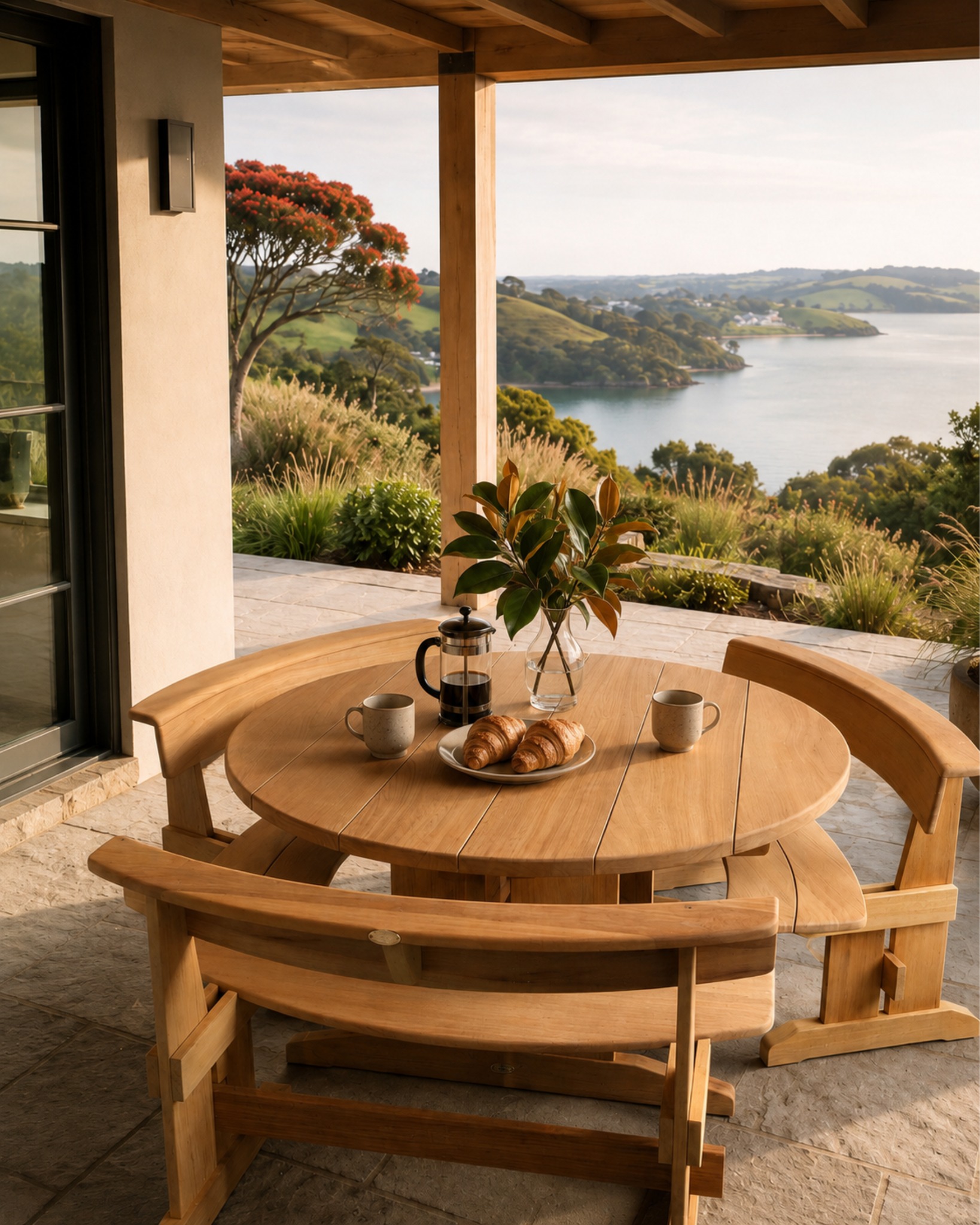 A round dining setting can become the natural centre of an outdoor space.
The key is choosing a setting that suits the space and the way you actually live.
That means thinking about more than the size of the table, including how many people you usually gather, how you move around the space, and whether chairs, curved benches or a mix will work best.
Our team is always here to help you work through those details, and we’ve also put together a practical guide in our Journal, Finding Your Perfect Ethan Round Dining Setting. Winter is a good time to get it sorted, well before summer arrives.
Proudly Designed & Handcrafted in New Zealand Since 1984.
Explore more on our WEBSITE, link in bio!