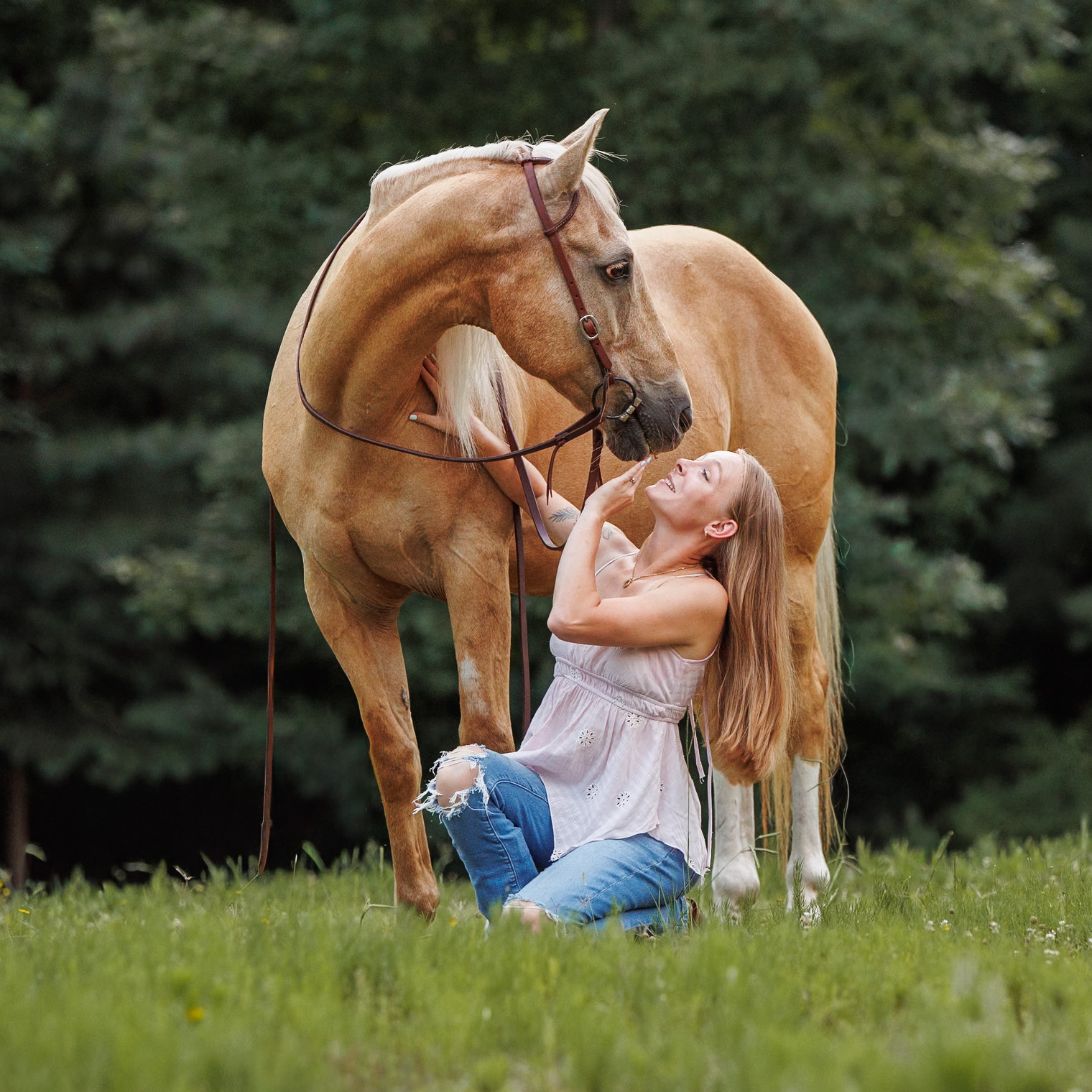 When Breeze came into Sierra's life a year ago, he was an inexperienced auction horse. Sierra spent months listening to him and moving forward when he was ready, and it was a privilege to photograph how far the two of them have come.