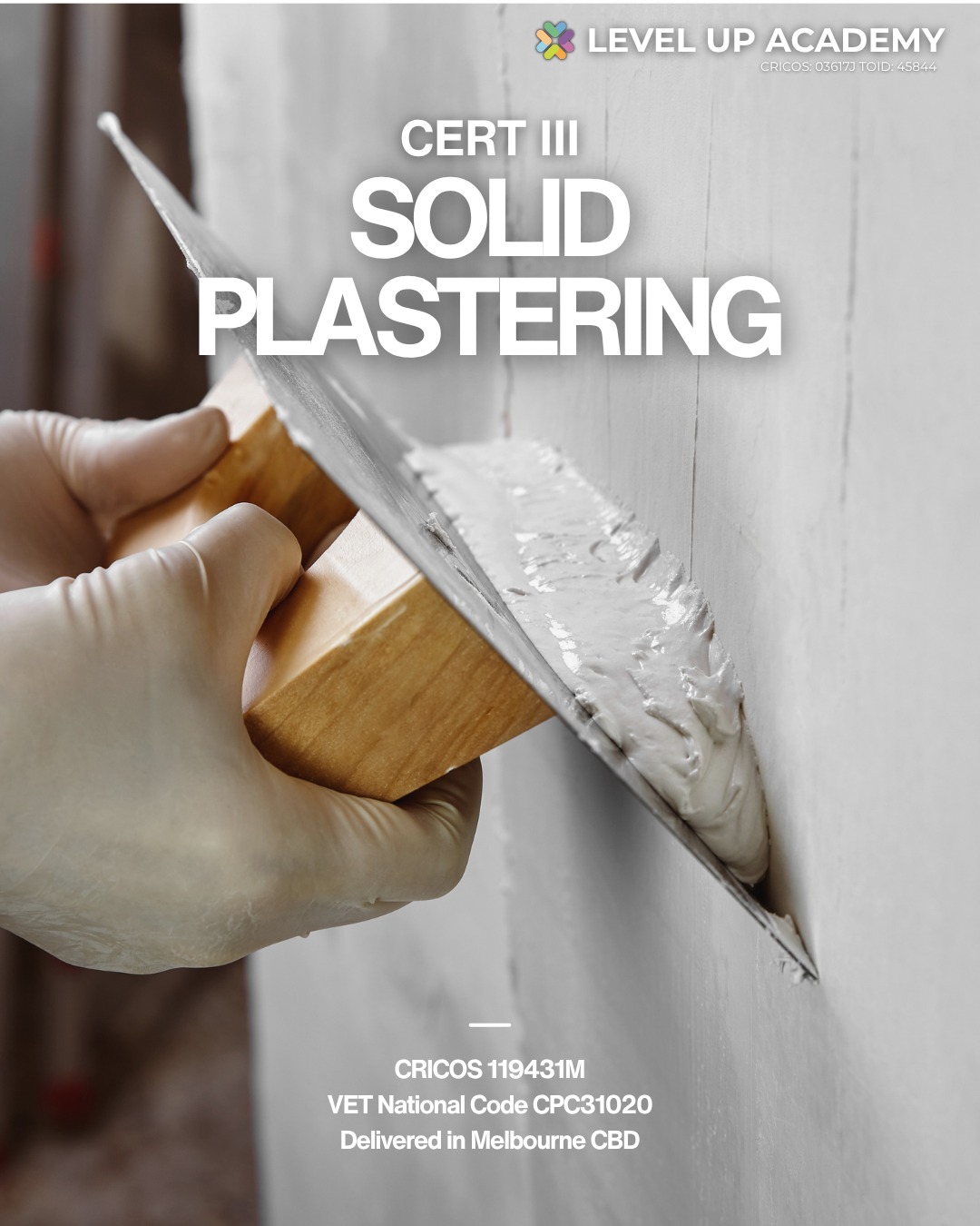 šļø Another trade. Same campus. Same opportunity. š
Our Certificate III in Solid Plastering (CPC31020) trains you to apply plaster, cement and other mixtures to create smooth and decorative finishes ā one of the most in-demand skills in Australian construction.
What you need to know:
š Location: Melbourne CBD
ā± Duration: 52 weeks
ā
No entry requirements
š Open to international students
š Nationally recognised (AQF)
š¬ DM us for more info
š Link in bio
#LevelUpAcademy #SolidPlastering #CertIII #MelbourneCBD #TradeCareer