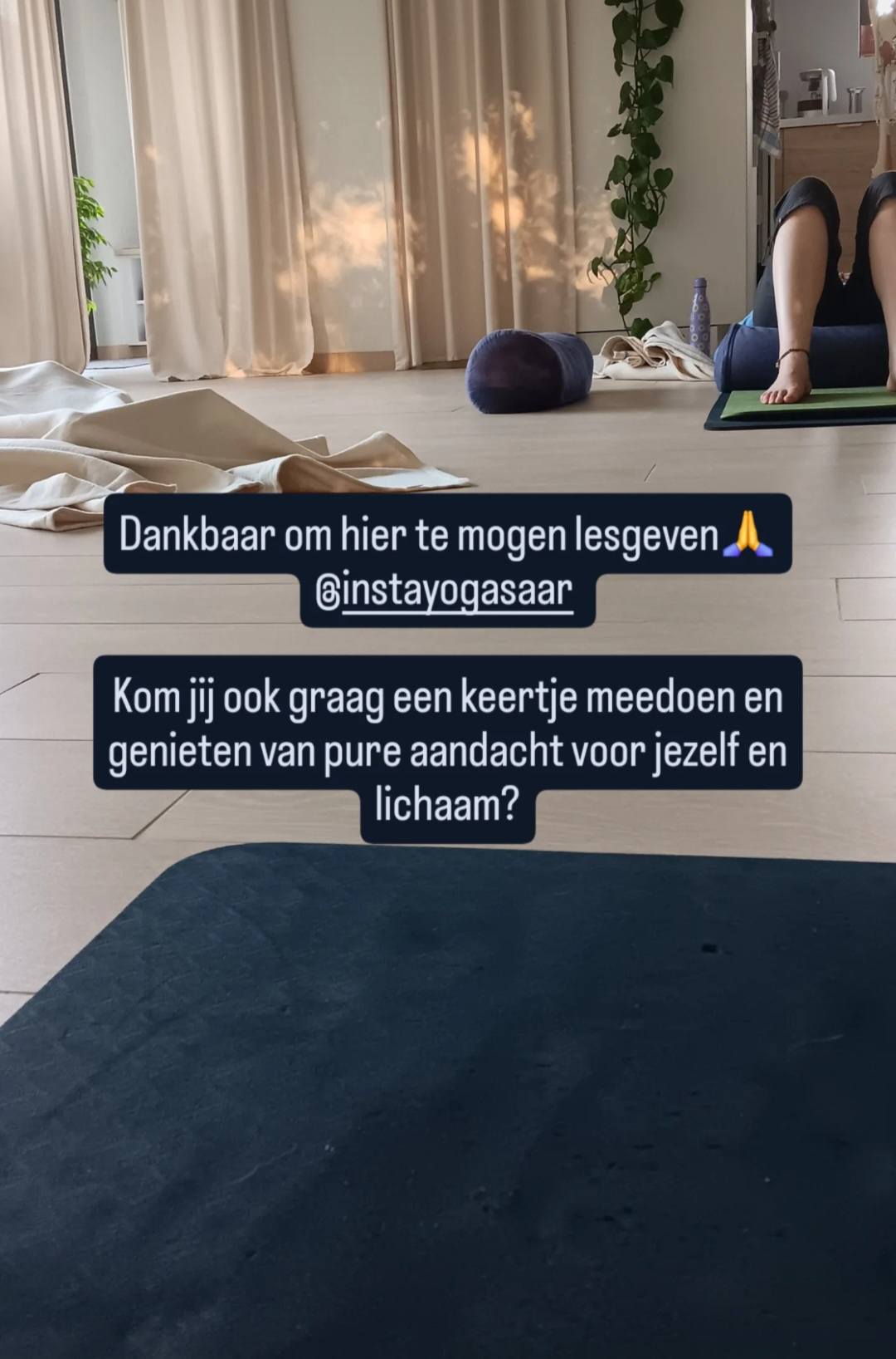 Nood aan wat me-time deze zomer? Altijd welkom tijdens mijn lesjes bij Yogasaar in Sint Pauwels✨️