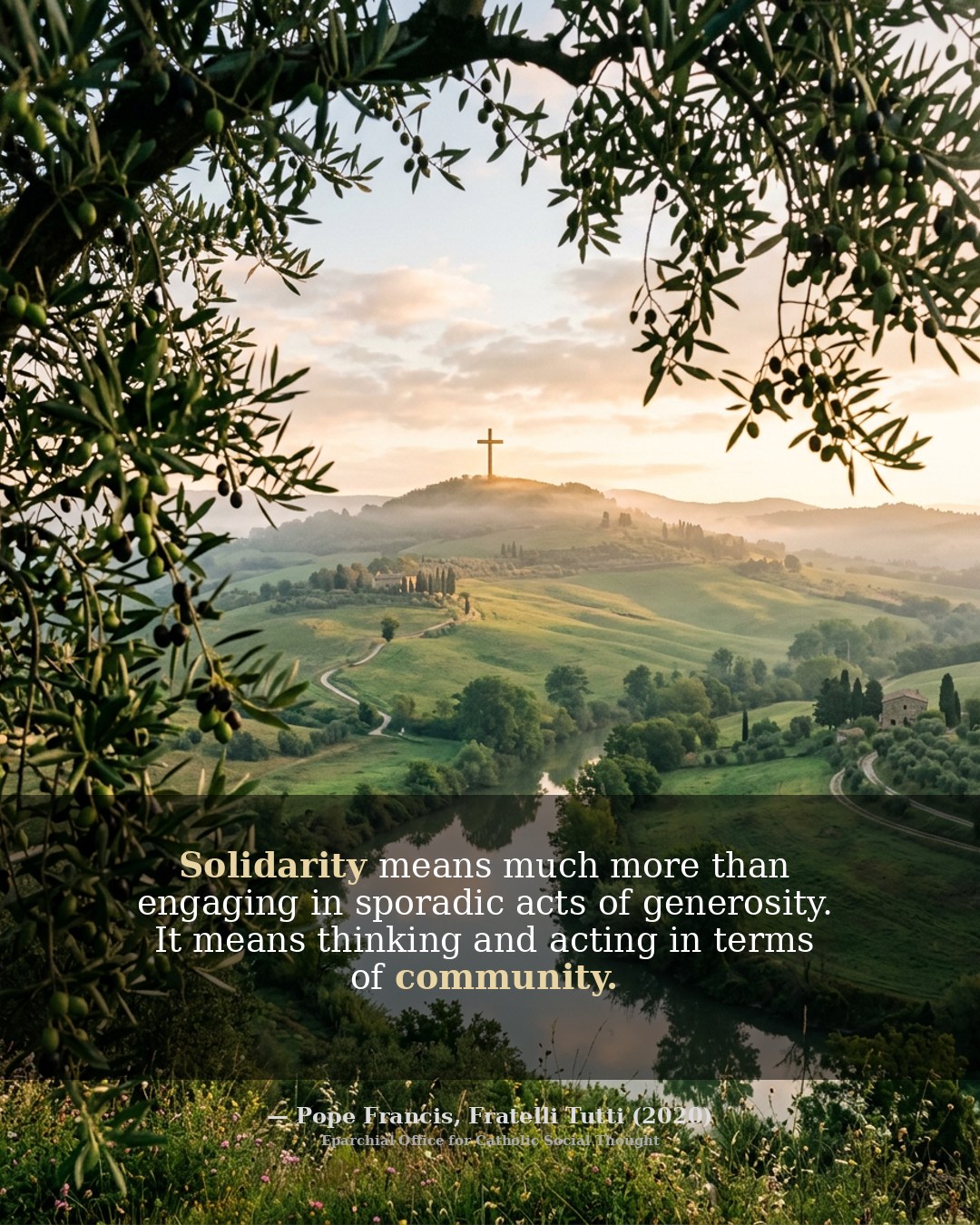 From the Eparchy Office of Catholic Social Thought