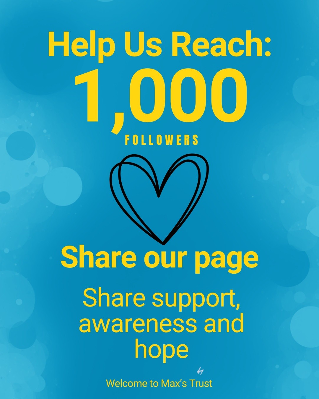 We are getting close to having 1,000 followers!
Please share our page so that we can reach more people impacted by Anorectal Malformation. We don't want anyone to ever feel alone.
#Maxtrust #inspiredbymax #AnorecralMalformation #ARM #MaxsTrust #inmemoryofmax