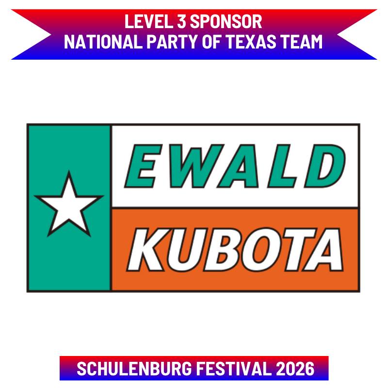 The Schulenburg Festival wouldn't be possible without the incredible support of our sponsors—and today we're proud to highlight Ewald Kubota of La Grange, one of our valued Level 3 Sponsors! 🚜
Whether you're tackling a big job, maintaining your property, or upgrading your equipment, Ewald Kubota has you covered with a wide selection of Kubota tractors, mowers, utility vehicles, construction equipment, genuine parts, and expert service. Their knowledgeable team is dedicated to helping customers find the right equipment and keeping it running for years to come.
With a convenient location in La Grange, Ewald Kubota is proud to serve Fayette County and the surrounding communities with dependable equipment and outstanding customer service.
Visit www.ewaldkubota.com/locations/la-grange for more information