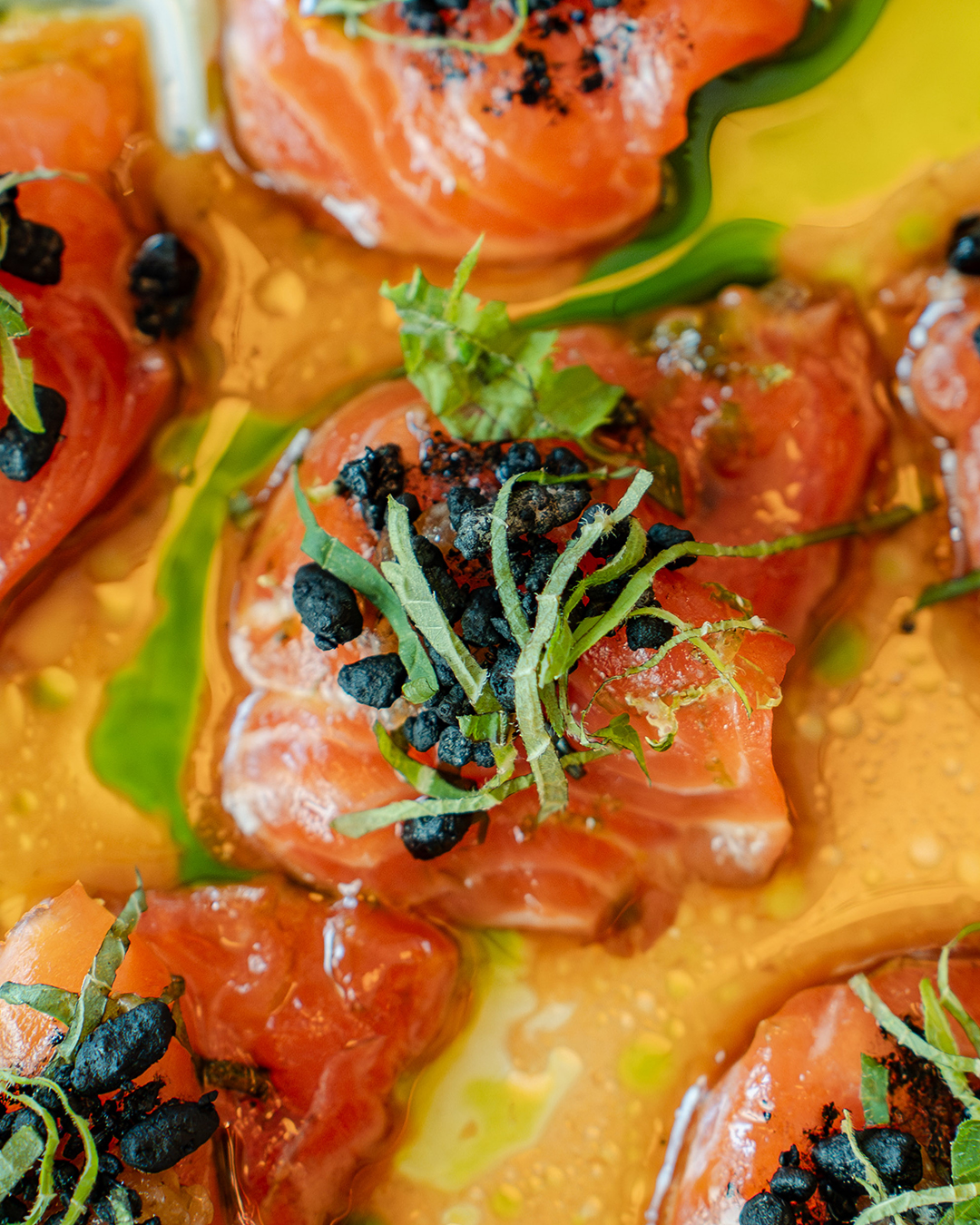The freshest ingredients need the fewest words. Fresh salmon, sliced with precision and served the REIF way at Chef's Society, City Centre Mirdif.