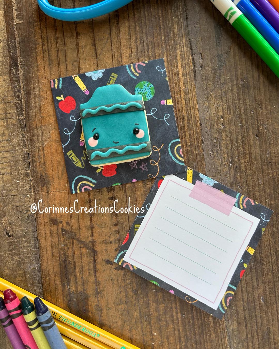 Add a little special treat to your kids’ lunch box the first week of school with these adorable mini cookies and lunch box note cards. Cookies are sold individually and each comes with a blank note card so you can write a special message. Order online at corinnescreations.com/shop. Pick up is on Sunday August 9th in The Woodlands, TX. No shipping!
.
.
.
#cookiegifts #thewoodlandstxcookies #sugarcookies #decoratedcookies #thewoodlandstx #customcookies #backtoschool #firstdayofschool