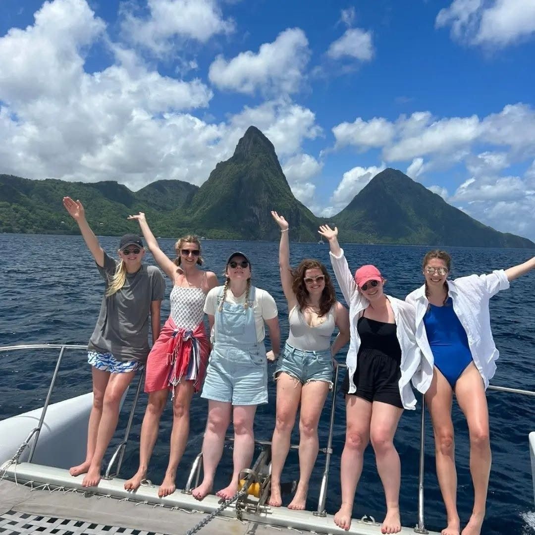 Girls' day out done right. 🌴💙
Beautiful views, great food, endless laughs, and memories made at every stop. The best trips are the ones you get to share with your favorite people.
📲 DM us or click the link in our bio to book your next group. adventure!
#SaltyBoatCharters #GirlsTrip #StLuciaViews #IslandAdventure #BoatDay