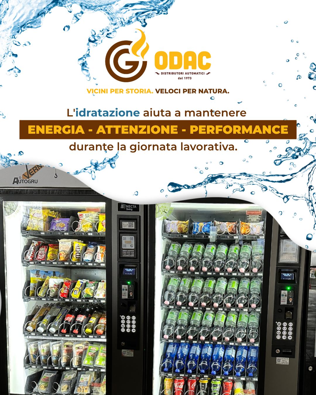 🧠Lo sai che basta una lieve disidratazione per far calare concentrazione ed energia durante la giornata di lavoro?
💧 Avere bevande fresche sempre a disposizione non è solo una comodità: aiuta le persone a restare idratate, a fare una vera pausa, e a tornare alla scrivania più lucide. Un piccolo dettaglio nell'area break che fa la differenza su produttività e benessere in azienda.
ODAC. Vicini per storia. Veloci per natura.
👉 odac.it/distributori-automatici-per-aziende-e-uffici
#OdacSrl #Vending #BenessereAziendale #Liguria #BassoPiemonte