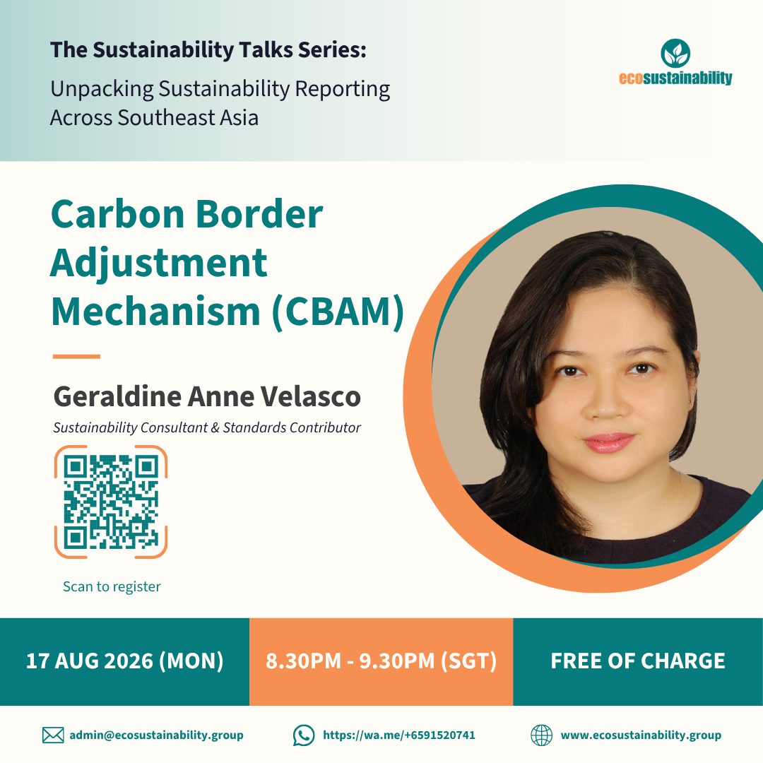 "We're exempt from CBAM" is a claim most companies cannot actually prove.
The exemption everyone repeats β the 50-tonne de minimis threshold introduced by the Omnibus simplification β is cumulative across all covered goods for the calendar year. Not per shipment. Not per product line. And it doesn't apply to hydrogen or electricity at all.
So the honest answer for a lot of businesses is: we think we're under, but nobody has actually added it up.
Meanwhile the mechanics have changed underneath everyone. Authorised declarant status. Annual declarations instead of quarterly reports. Certificate prices tied to EU ETS. A phase-in schedule that tracks the withdrawal of free allocation, meaning the cost curve rises for years.
If your understanding of CBAM is from a 2024 briefing, it's out of date.
Geraldine Anne Velasco β Sustainability Consultant and Standards Contributor β is running a plain-language reset on where CBAM actually stands and what it means for businesses trading into Europe.
π
Monday, 17 August 2026
β° 8.30PM to 9.30PM Singapore Time
πΈ Free of charge
π Register to get your Zoom link: https://forms.gle/MVALkzebQjXWNFRx5