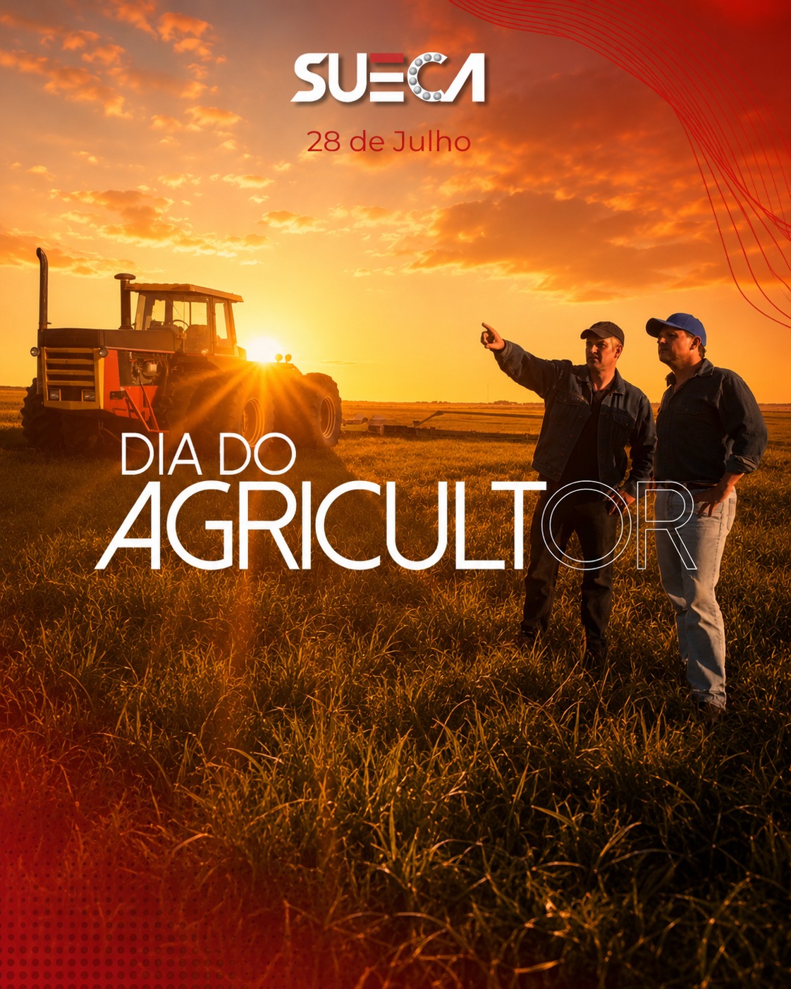 Hoje é dia de homenagear quem transforma esforço em alimento, dedicação em progresso e cuidado em vida. 🌱
O agricultor carrega na rotina a força de quem não para, a resiliência de quem enfrenta o imprevisível e a responsabilidade de sustentar o presente enquanto cultiva o futuro.
Que nunca falte reconhecimento a quem move o campo e faz tudo acontecer.
Feliz Dia do Agricultor!
Movendo a sua vida com excelência.
