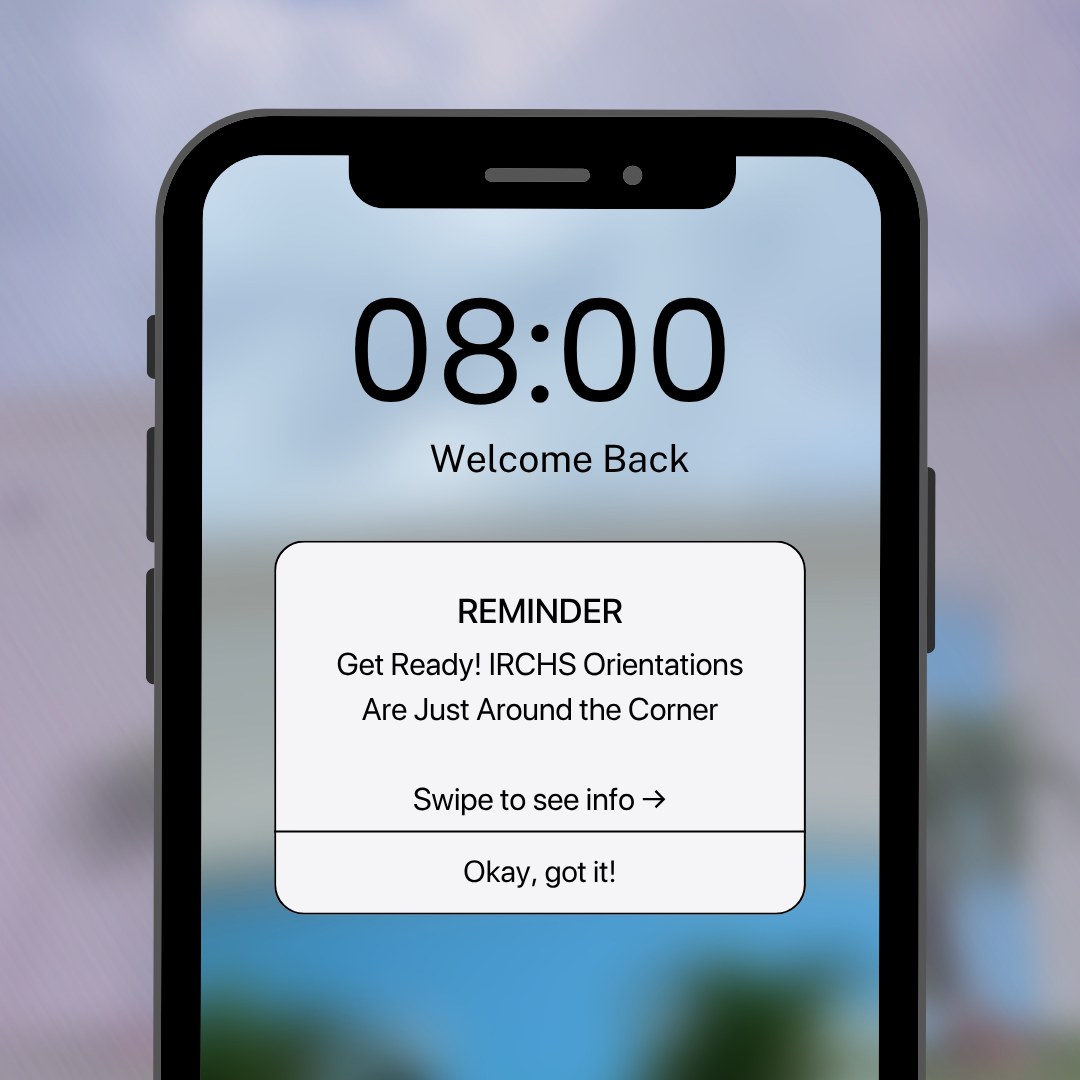 Get Ready! IRCHS orientations are just around the corner!
Swipe through to see all the info ➡️
The new school year is almost here, and we can’t wait to welcome everyone to campus! Swipe through the images for all the dates, times, and details you need to know before heading into orientation - we'll see you soon!