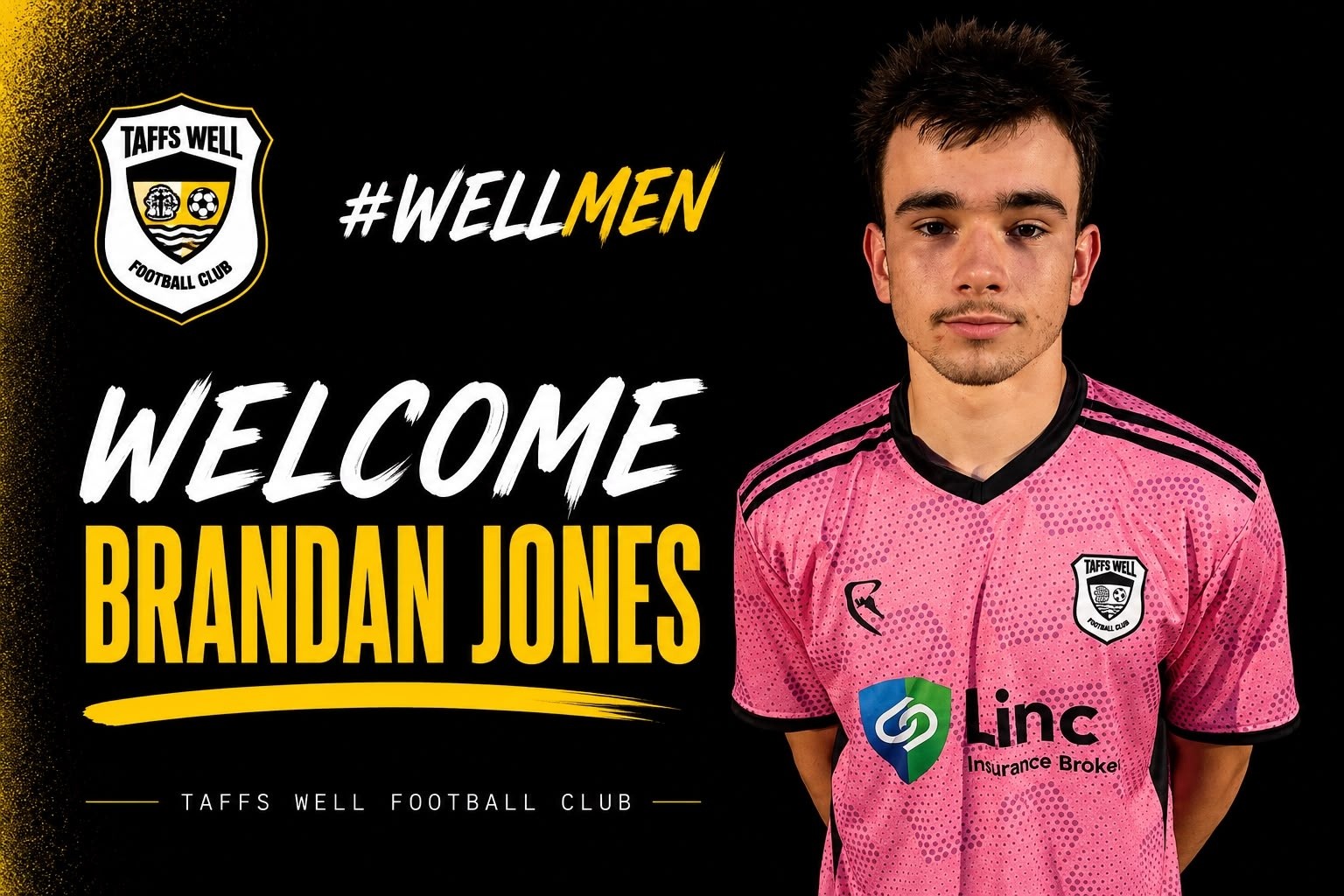 Welcome, Brandan Jones! 🧤
A talented young goalkeeper, Brandan joins us from Cardiff Met FC and brings excellent attributes and great potential to the squad.
Welcome to the Well, Brandan. 💛🖤