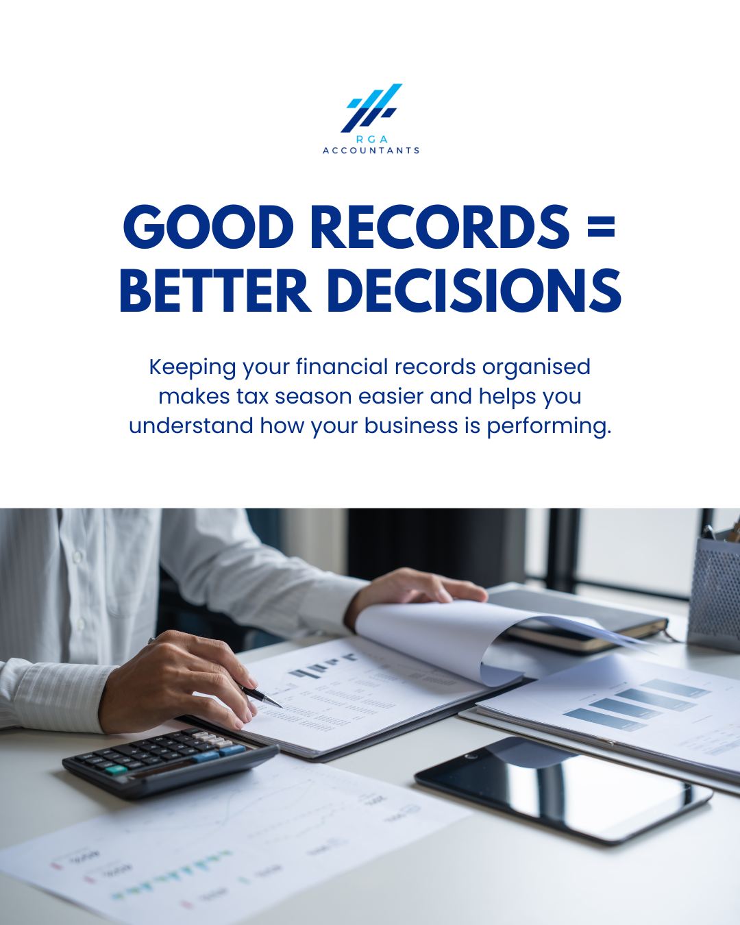 Accurate financial records aren't just for tax time.
They help you understand your business performance, improve decision-making, and stay compliant throughout the year.
If bookkeeping is taking up too much of your time, we're here to help.
#Bookkeeping #BusinessFinance #AccountingServices #SmallBusinessNI #AccountantsNI #RGAAccountants