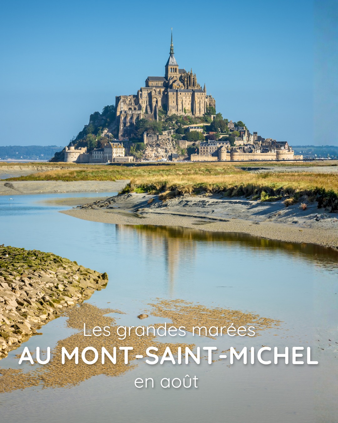 🌊 Grandes marées au Mont-Saint-Michel !
Le spectacle le plus impressionnant de l’année revient autour du Mont-Saint-Michel !
En août, les grandes marées transforment le paysage : la mer se retire à perte de vue avant de revenir à toute vitesse encercler le Mont… Un phénomène naturel fascinant à ne pas manquer 🌅
📅 À noter dans vos agendas :
Les plus forts coefficients offriront un moment magique où le Mont redevient une île.
📸 C’est l’occasion parfaite pour capturer des images spectaculaires et admirer la puissance des marées dans la baie.
Qui sera présent pour admirer ce spectacle unique ? 🌊
#MontSaintMichel #GrandesMarees #BaieDuMontSaintMichel #normandie #normandietourisme #montsaintmicheltourisme