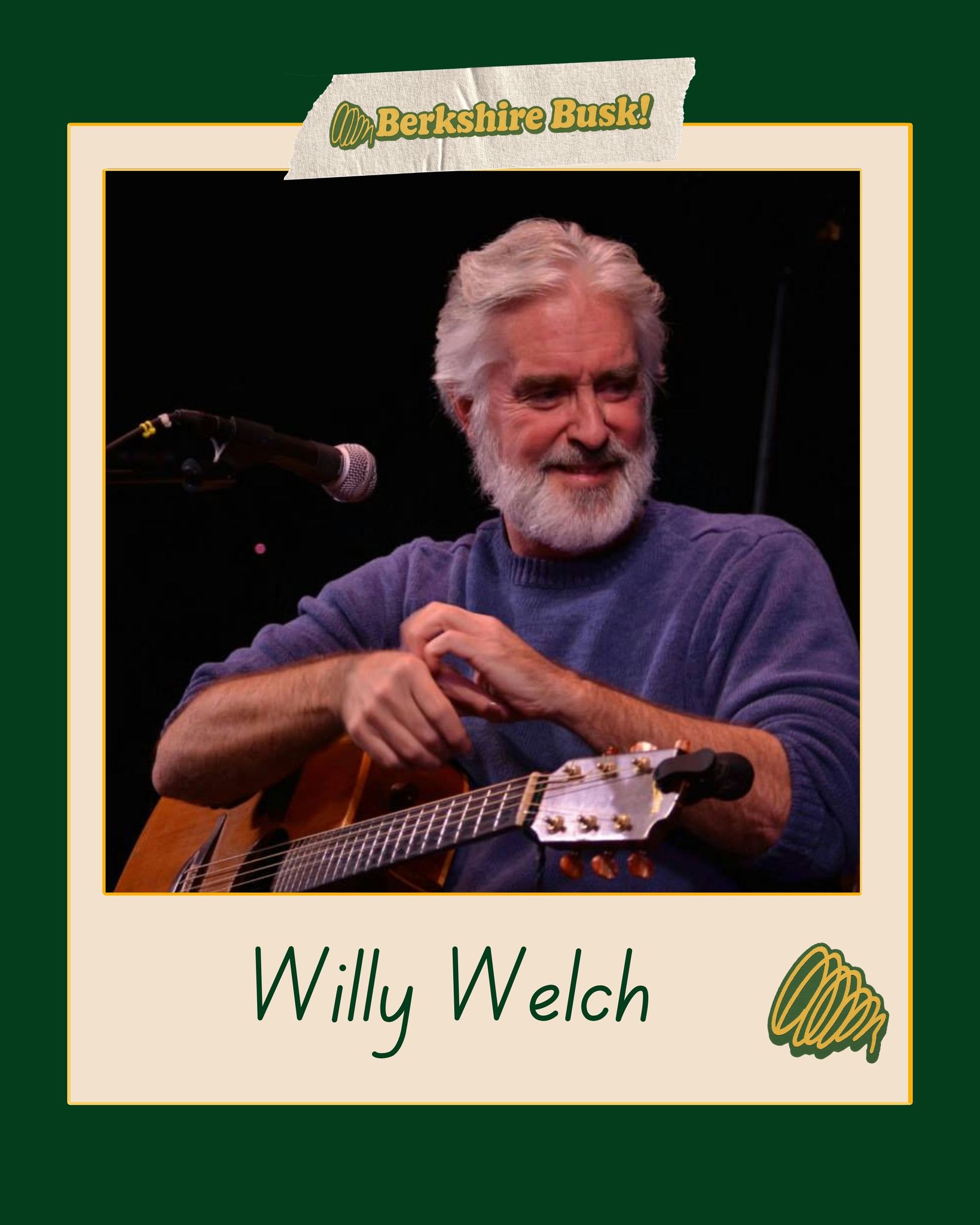 Willy Welch, best-known for his tune "Right Field," and the composition dozens of songs as staff writer for the hit PBS-TV show 'Barney & Friends.' With a wide repertoire, his performances are perfect for all ages. Come see Willy...
Saturday, August 22 @ Great Barrington Farmers Market: 10AM-12:30PM
Saturday, August 29 @ Berkshire Money Management Stage: 6:30PM-8:30PM
For our full lineup, go to berkshirebusk.com