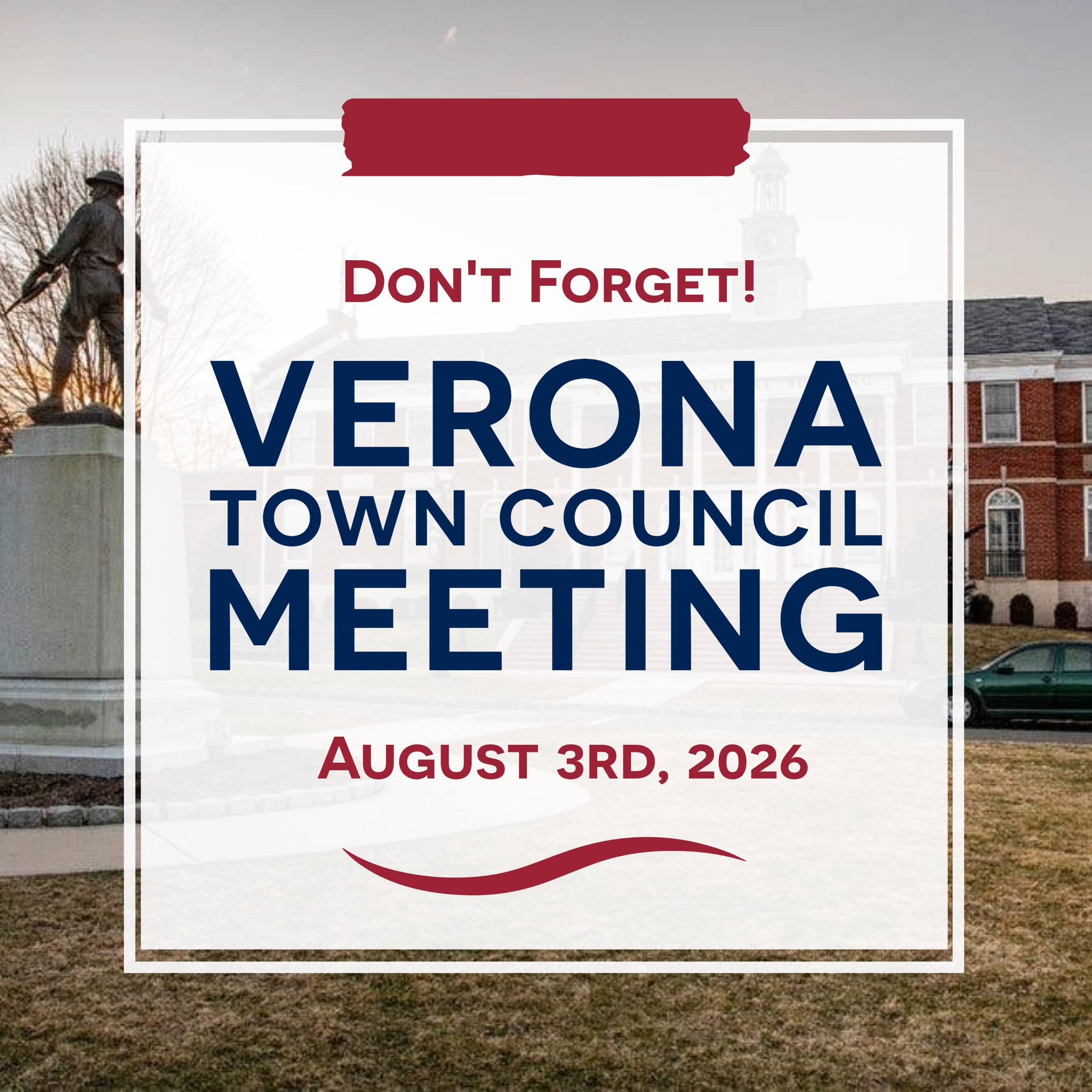 #veronanj The published agenda for tonight's meeting has few items on it. However, I suspect that additional topics will be discussed in New Business tonight, including possibly the selection of the Subject Matter Expert firm for the police and fire department building project.
There is one ordinance for second reading and vote - and that would be a salary ordinance for the Supervisor Sewage Plant Operator. Any comments on this ordinance can be made as part of the public hearing or prior by emailing the Council.
Under resolutions, we are accepting 2026 Opioid Settlement grants. We are authorizing a contract with Boswell to complete our Watershed Improvement Plan - which is required by the State. We have a contract on the agenda for services for software for the municipal clerk's office.
We will be going into Executive Session tonight.
The full agenda for today's meeting is here: https://www.veronanj.org/councilmeetings. To send a comment to the Council prior to the meeting go here: https://www.veronanj.org/council.