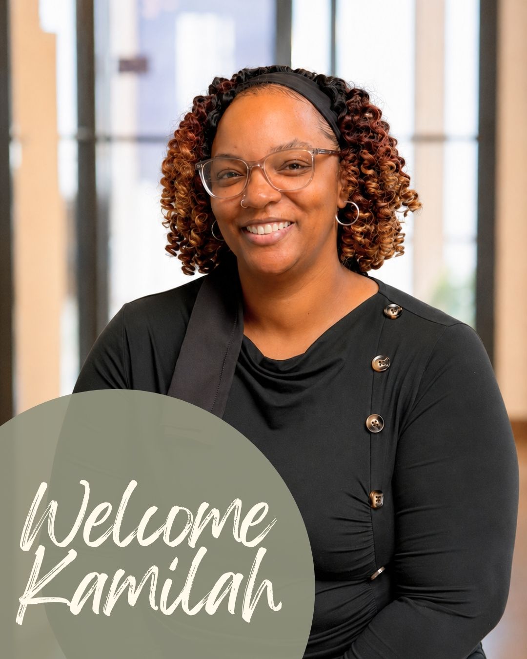 We're so happy to welcome Kamilah to the THHC team as our new Front Desk Coordinator!
You'll see Kamilah greeting you at the front desk, helping schedule your visits, and making sure your experience with us is a great one from the moment you walk through our doors.
She is excited to meet all of you, so be sure to say hello and help us give her a warm THHC welcome!