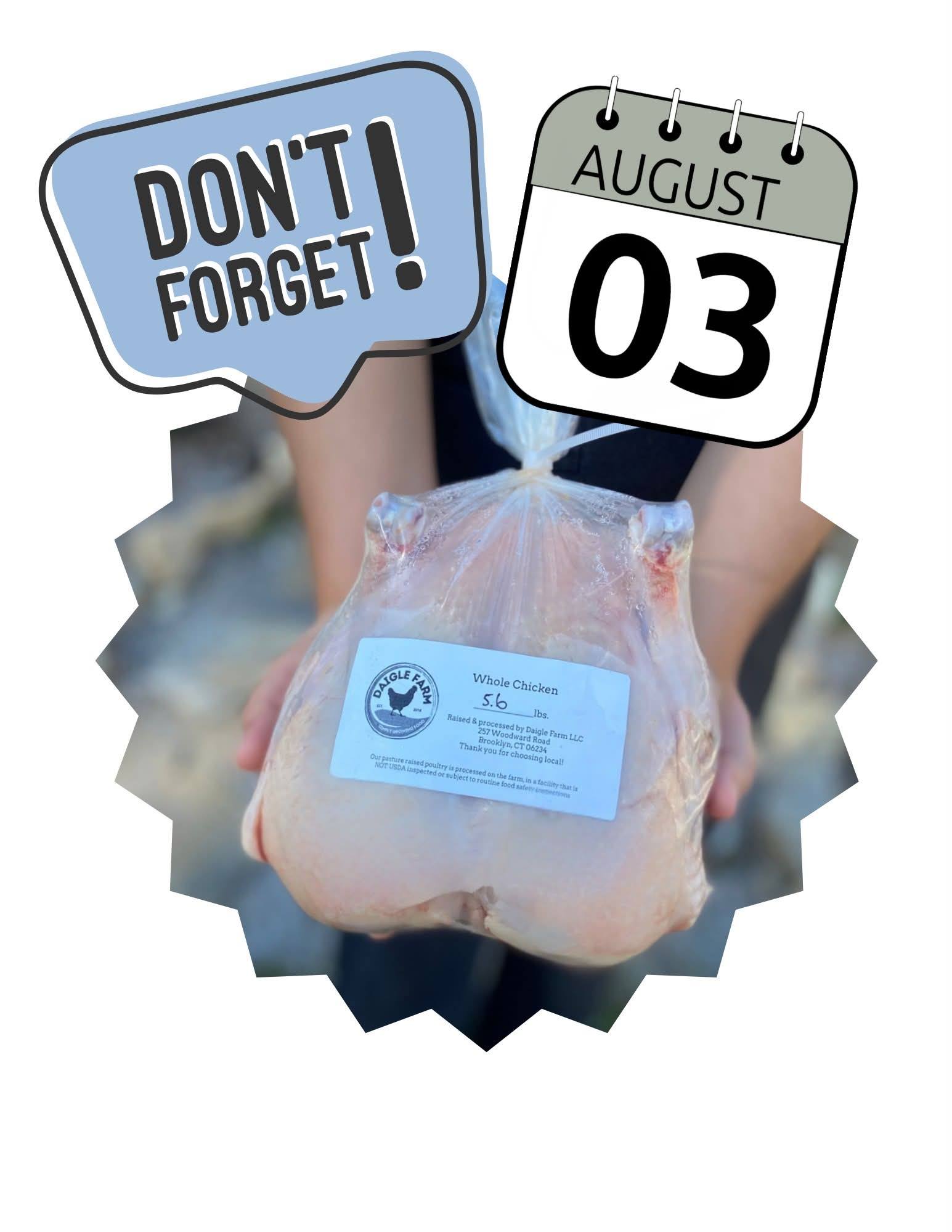 Just a reminder! Today is our flock share pick up from 3-5 pm! If you aren’t sure if you are signed up for this month check your email! We sent out reminders a couple days back.