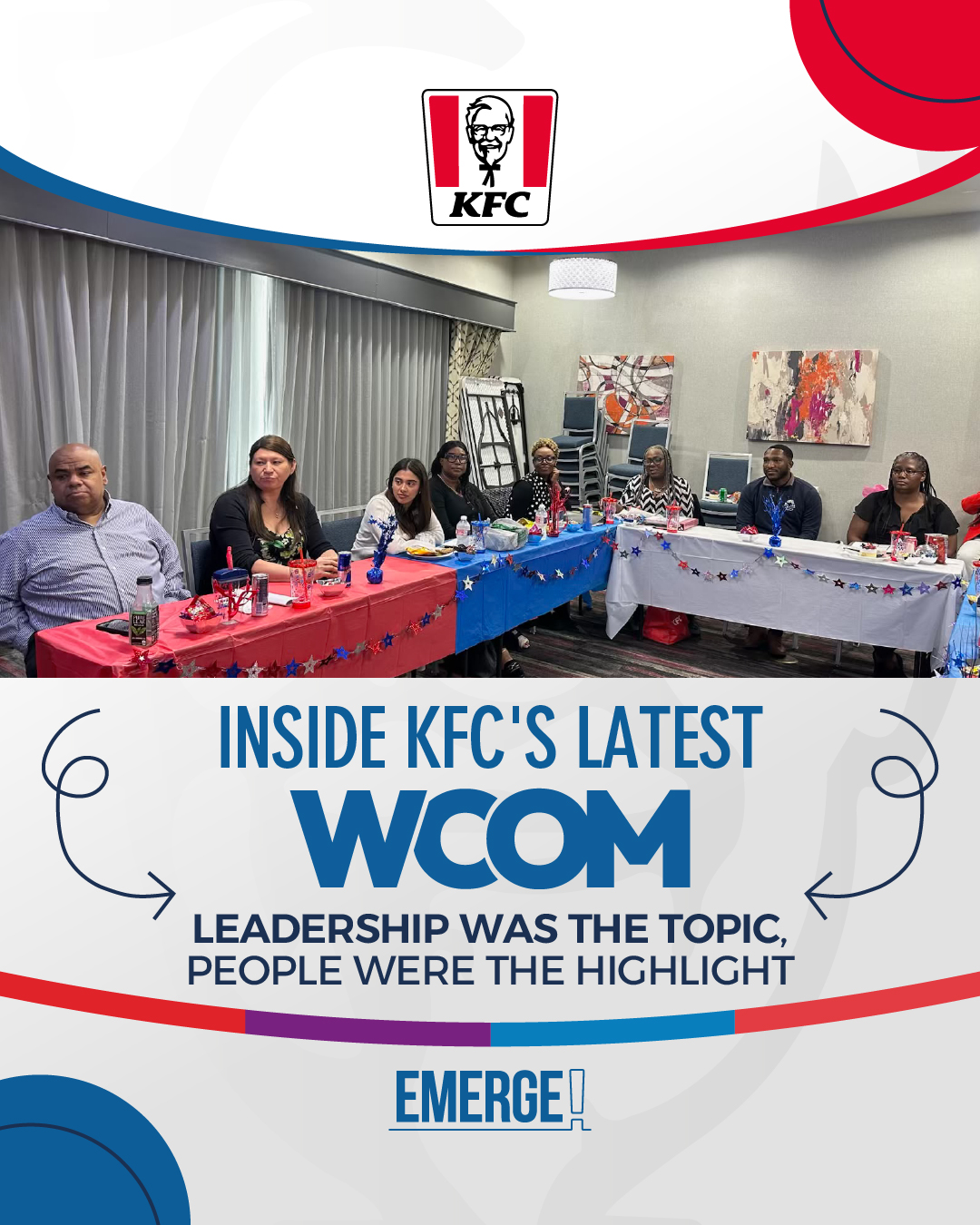 Every WCOM is designed to strengthen our business. The best ones also strengthen the people who lead it.
KFC leaders came together to share ideas, align on priorities, and invest in one another's growth. Along the way, they celebrated a few birthdays and created the kind of moments that remind us great teams are built through genuine relationships, not just great results.
When people know they're supported, they lead with greater confidence, grow stronger together, and help others do the same!
Discover how we're developing leaders and building strong teams at emergeinc.net.
#EmergeInc #KFC #TeamEmerge #LeadershipGrowth #StrongerTogether #BuildingChampions #TeamMoments #PeopleFirst #RestaurantLife #BehindTheBrand #GrowingTogether #GreatTeams