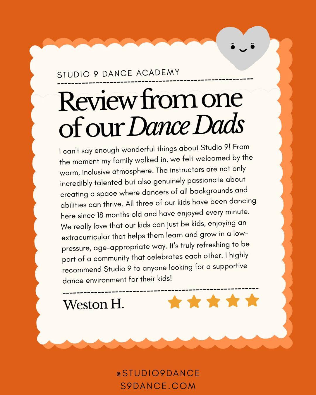 Happy #TestimonialTuesday! ✨ There’s nothing we love more than hearing how Studio 9 has become a place where dancers grow, friendships are made, confidence is built, and memories are created.
Thank you to our amazing Studio 9 families for sharing your experiences and for trusting us to be part of your dancer’s journey. Every kind word, every milestone, and every smiling face reminds us why we do what we do! 🩰✨
Have a warm and fuzzy Studio 9 story to share? We’d love to hear it! Drop your testimonial below or send us a message. 💫
+
+
+
#Studio9DanceAcademy #Studio9Family #DanceCommunity #DanceTraining #ParkerCO #choreography #happy #dancestudio #danceclass #love #instagood #lifestyle #parkerdance #dancelife #s9dance #ballet #dance #studio9danceacademy #codance #instadaily #art #parker #parkerco #studio9 #dancer