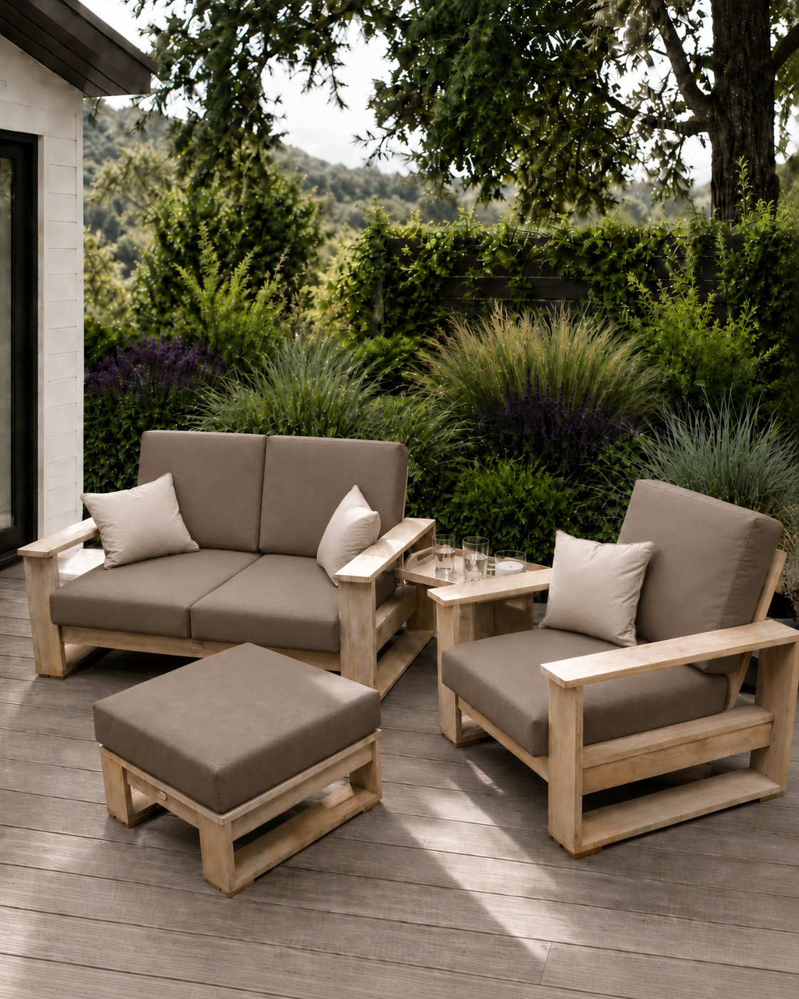 A comfortable outdoor space should work around the way you live.
The Ethan Two-Seater Sofa, Lounge Chair and Ottoman can be arranged together as a complete lounge setting or used separately across a deck, terrace or garden. The ottoman adds another layer of flexibility, working as a footrest, an extra seat or a low table when needed.
Generous cushioning brings comfort, while solid Iroko and wide timber arms give each piece warmth, presence and everyday practicality.
Proudly Designed & Handcrafted in New Zealand Since 1984.
Explore more on our WEBSITE, link in bio!