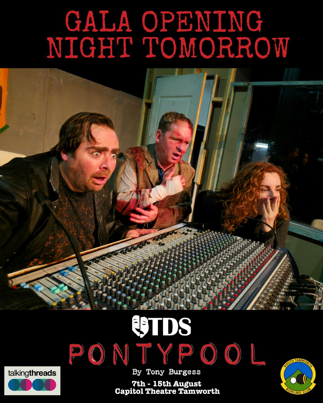 Tomorrow night, the broadcast begins.
The Australian premiere of Pontypool arrives at Capitol Theatre Tamworth.
Join us for our Gala Opening Night, Friday 7th August 7:30pm, proudly supporting Talking Threads in partnership with South Tamworth Bowling Club.
August 7-15th | Capitol Theatre Tamworth
Get tickets to the show here: https://entertainmentvenues.com.au/pontypool
#tdspontypool2026
#pontypool
#pontypoolbytonyburgess
#thingstodotamworth #captioltheatretamworth #auspremiere
#tds #tamworth #theatre #whatsontamworth