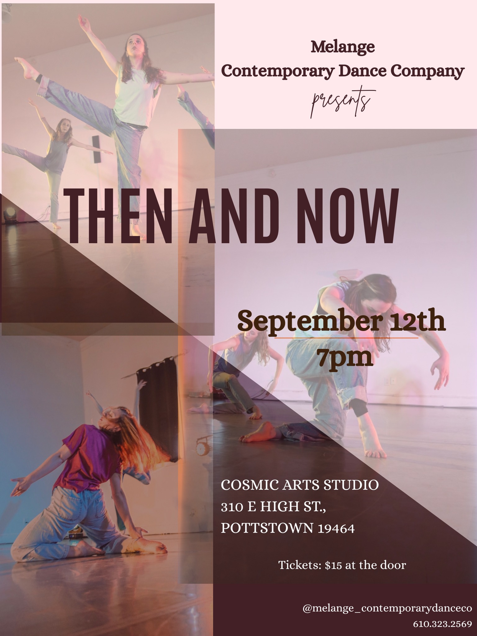 Join @melange_contemporarydanceco on September 12th at 7 PM for their latest work, THEN AND NOW at Cosmic Arts Studio in Pottstown. Tickets are $15 at the door
#danceshow #supportlocalart #supportlocaldancers #ipickpottstown