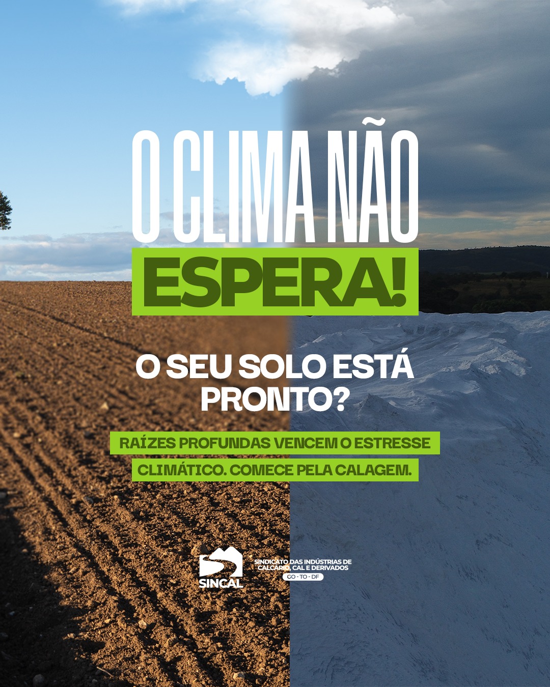 Prepare sua lavoura para qualquer cenário. Solo corrigido é solo blindado.