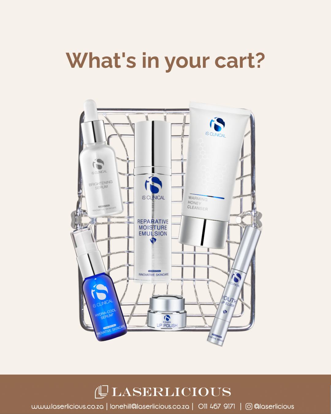 If you could only choose one, which would it be? 👀
Whether your skin needs deep hydration, daily protection, targeted treatment or a little extra TLC this winter, @isclinical_southafrica has a solution backed by science.
Tell us in the comments - which product is going straight into your cart?
Need help choosing? Our team can recommend the perfect products based on your skin type and goals. Visit Laserlicious to shop our iS Clinical range or book a professional skin consultation.
www.laserlicious.co.za 📞 Call Laserlicious on 011 467 9171 / WhatsApp 083 490 9524 / info@laserlicious.co.za to make a booking today.