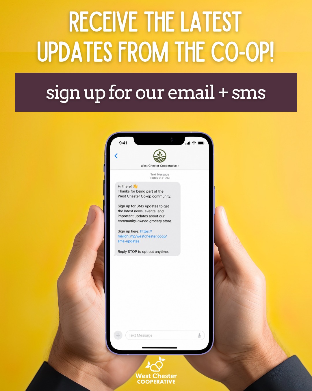 Even after the doors open, make sure you're in the loop! ๐๐
Be the first to receive updates on our store's progress, upcoming events, volunteer opportunities, and the latest Co-op newsโall delivered straight to your inbox or phone.
Sign up for email and text updates today and stay connected every step of the way by heading to the link in our bio.