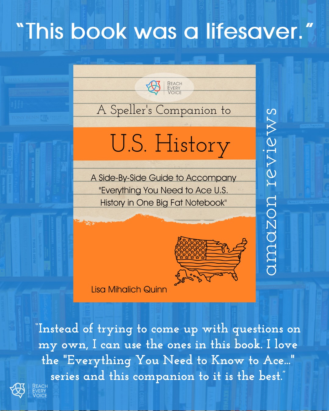 We know the pain of finding high quality lessons and adapted content for students working on spelling or text-based communication.
In addition to the almost 300 lessons in our lesson library, we've been tackling this problem on multiple fronts, including with our Speller's Companion Guides. These guides are designed to accompany popular published textbooks.
Read through a few real reviews from the hundreds of folks who have ordered or downloaded our companion guides and then scroll to peek inside the pages of our U.S. History companion guide.
Here's what our raving fans have to share in their Amazon reviews:
"This book was a lifesaver. Instead of trying to come up with questions on my own, I can use the ones in this book. I love the "Everything You Need to Know to Ace..." series and this companion to it is the best."
"Highly recommend this book to parents and professionals. The materials and lessons published by Reach Every Voice and Lisa Quinn are always high quality. I love having lessons on hand. Makes my life easier when working with my son on his spelling, typing, and pointing skills. Thank you!"
"So helpful for homeschool! This book takes the weight off having to find quality content and make sure I have good questions to go along with it. We have used resources from Reach Every Voice for years and know and trust their quality."
"I am a teacher and love this resource!! It's so easy to use with my students who come to me for lessons utilizing text based communication as well as those who communicate with speech! Awesome for history lovers!"
Want to get your hands on a copy? Comment "SPELLERS" for the link to access!
