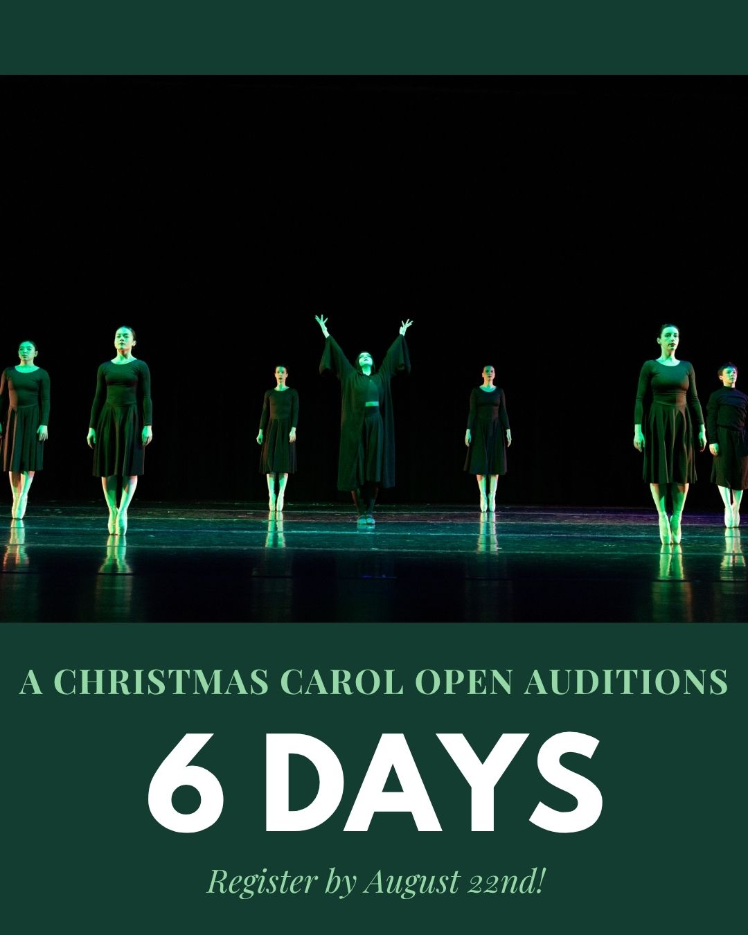6️⃣ DAYS!!
Join us this Sunday, August 23rd for A Christmas Carol 2026 - Open Auditions! 🥳 Open to dancers from all schools and studios ages 8 (or CCB Ballet 1) through adult.
➡️ Pre-registration required by Saturday, August 22nd.
Pre-register here: https://www.charmcityballet.com/auditions
.
.
.
.
.
#charmcityballet #ccb #dance #ballet #danceschool #balletschool #dancestudio #dancecompany #danceacademy #dancetraining #baltimore #baltimorecounty #baltimoredance #baltimorecountydancestudio #maryland #marylanddance #danceeducation #performingarts #balletcompany #performancecompany #balletproduction #balletdancer #wintershow
