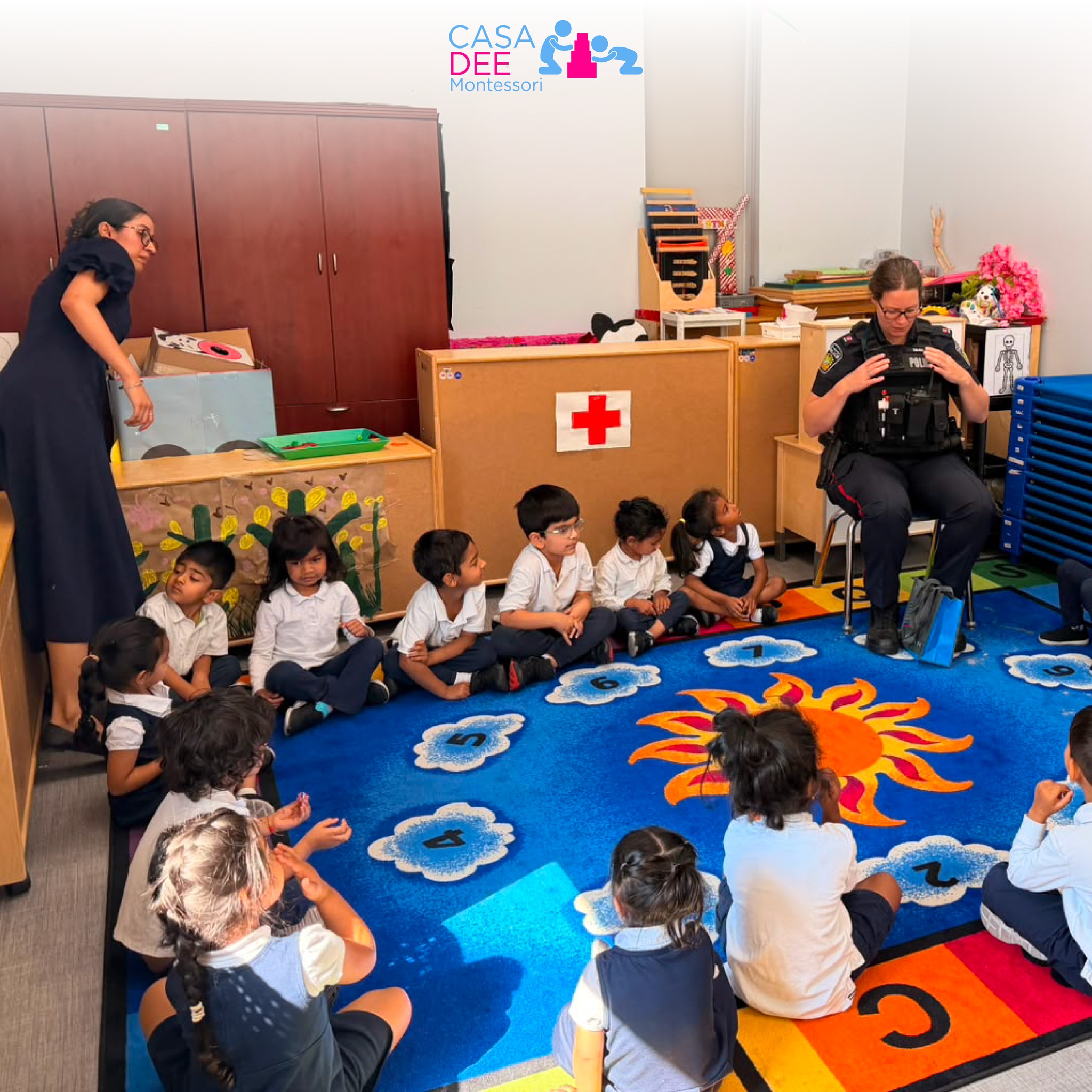 ๐ฎ Our little learners had an exciting visit from real police officers at our center today. ๐ They asked thoughtful questions and discovered how these heroes help keep our community safe every day. ๐ Exploring different occupations is a wonderful way for children to understand the world and dream about their own futures.