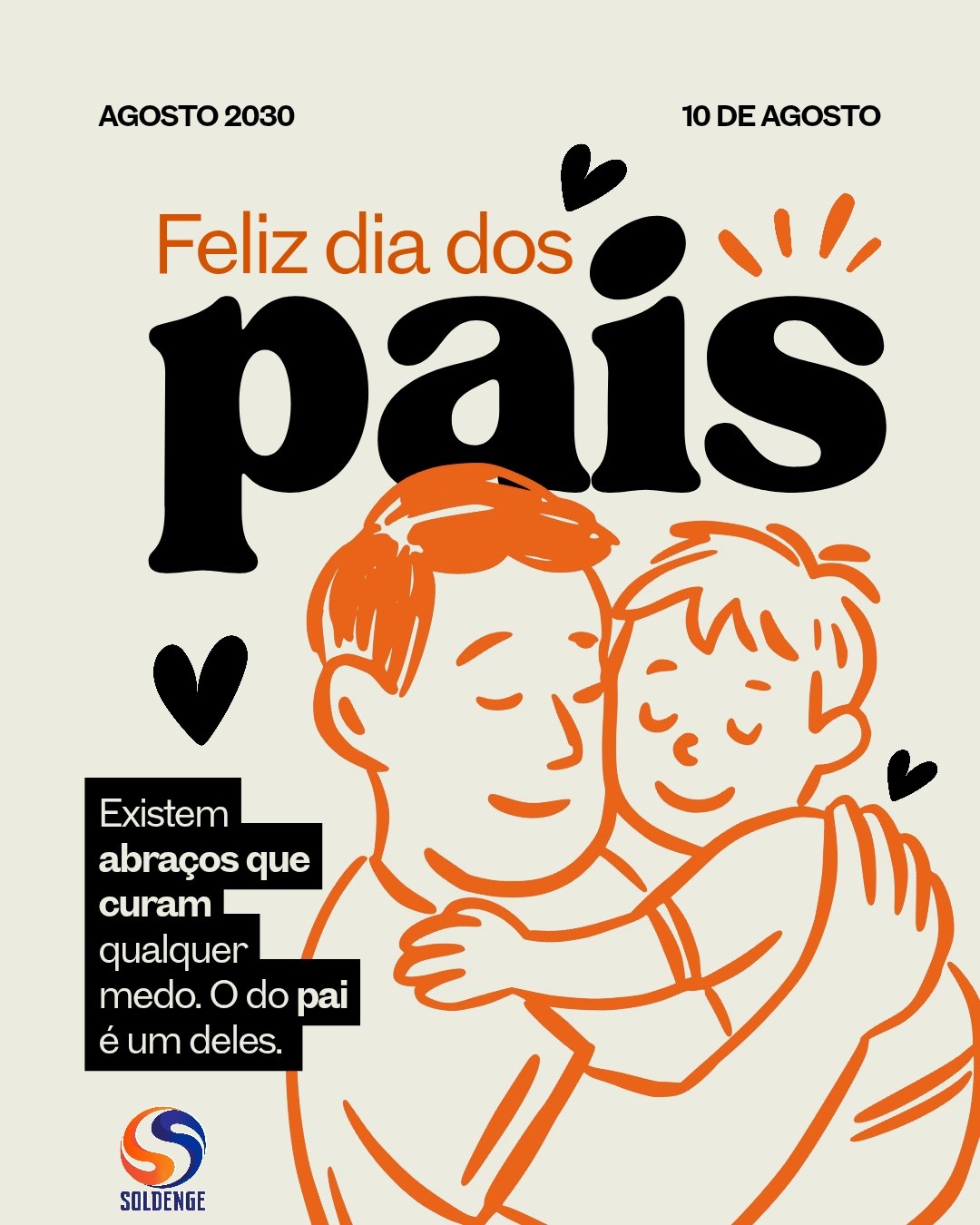 💙 Feliz Dia dos Pais!
Existem homens que ensinam pelo exemplo. Que mostram que responsabilidade, cuidado e proteção também são formas de amar.
Neste Dia dos Pais, a Soldenge homenageia todos aqueles que trabalham todos os dias pensando em construir um futuro melhor para suas famílias. 👷♂️💙
E quando falamos de quem nos espera em casa, segurança ganha um significado ainda maior.
Usar o EPI corretamente, respeitar os procedimentos e trabalhar com prevenção não é apenas uma obrigação. É uma forma de cuidar de si e de quem espera pelo seu retorno.
🦺 Porque todo pai que sai para trabalhar merece voltar para casa em segurança.
A Soldenge deseja a todos os pais, clientes, colaboradores, parceiros e profissionais um Feliz Dia dos Pais! 👨👧👦
👉 Marque aqui um pai que é exemplo de cuidado, trabalho e proteção.
#Soldenge #DiaDosPais #SegurançaDoTrabalho