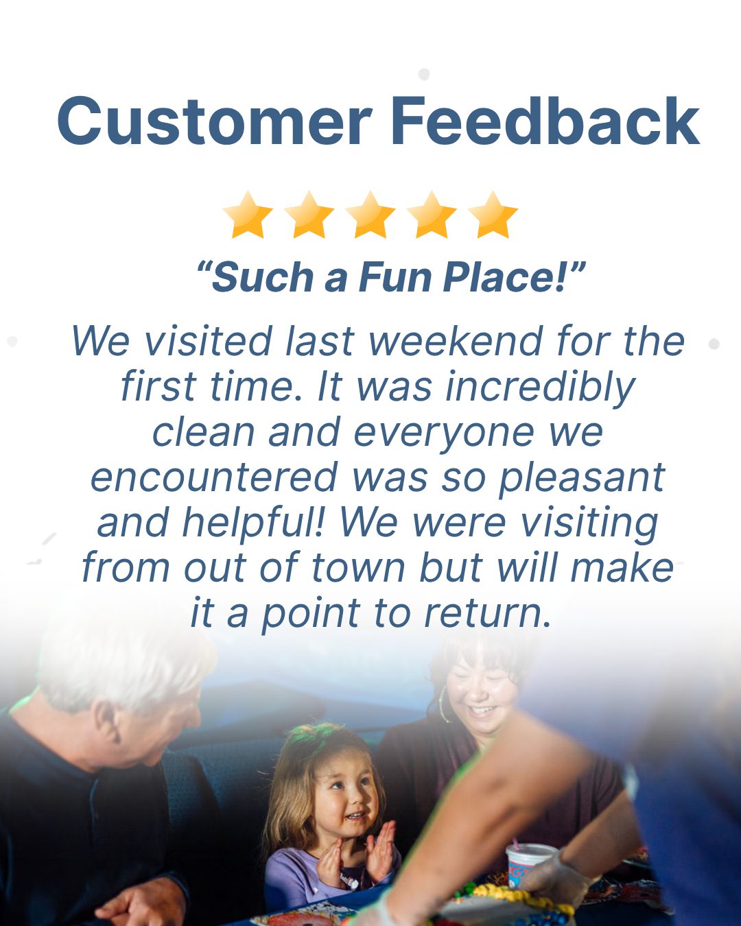 Have feedback from your recent visit to Thunderzone? Leave us a Google review; we'd love to know how we did. โญโญโญโญโญ