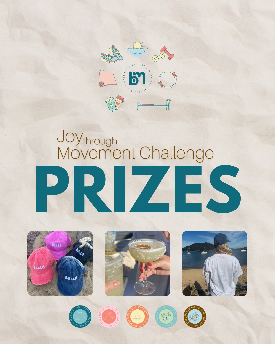 IT’S PRIZE TIME 👀🎁
Six weeks of moving, showing up, backing yourself and finding a little more joy in movement — and now there’s one more thing to get excited about.
Our Joy Through Movement prize pool is HUGE, with more than 20 opportunities to win thanks to some very generous Belle friends and local businesses. 💙
Swipe through to see exactly what’s up for grabs 👉
More than anything, this prize pool is a pretty special reflection of the community that has surrounded this Challenge. A HUGE thank you to every local business and brand who jumped on board, supported our challengers and helped us make these six weeks even more fun.
Now there’s only one question left…
WHO’S FEELING LUCKY?! 🍀
Winners drawn and milestone gifts awarded at our Joy Through Movement Challenge Party this Sunday! 🥂✨