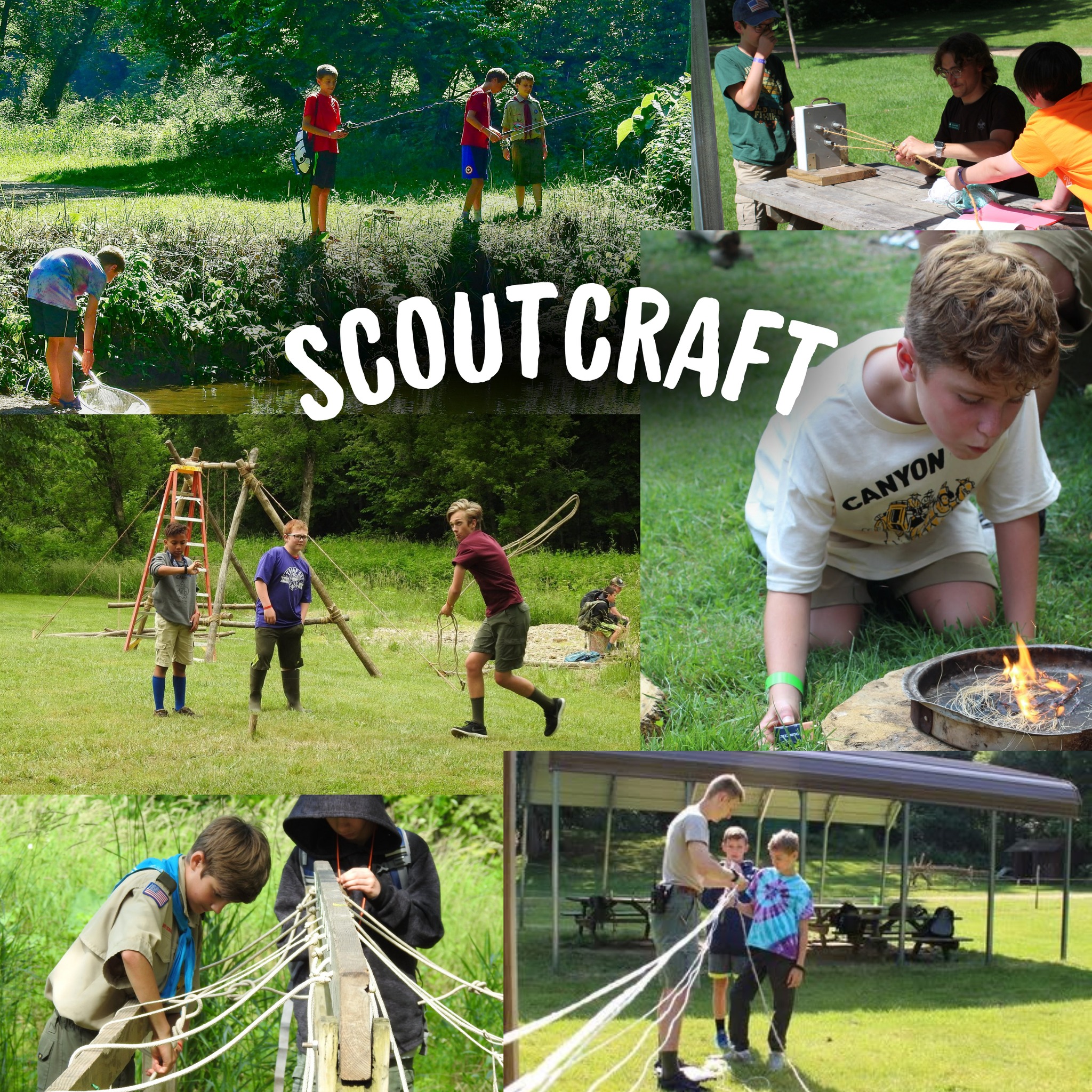 This week, we're highlighting our Scoutcraft program area! Scoutcraft is home to the Camping, Pioneering, Wilderness Survival, Orienteering, Geocaching, and Exploration merit badges. It's the perfect place to learn and practice your essential outdoor skills!
Looking to build your troop's skills? Registration is open for our Summer 2027 camps at https://www.canyoncampbsa.org/register
#ScoutsBSA #SummerCamp #ScoutingAdventure #summer2027 #orderofthearrow #FindYourselfAtCanyonCamp