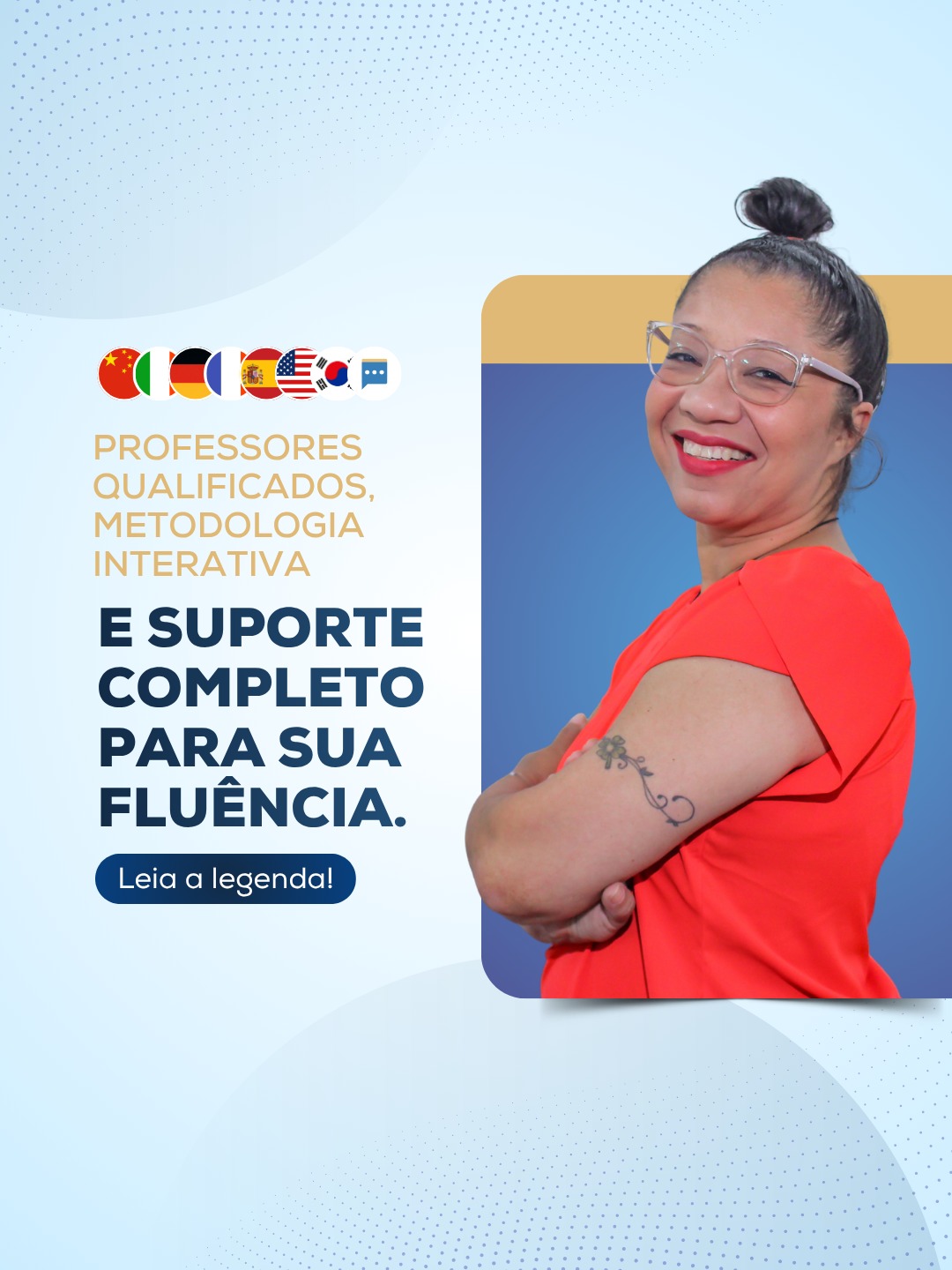 Dominar um novo idioma abre portas para novas oportunidades, fortalece comunicação e torna cada conversa uma chance de crescer. 🌍
Na ACELE, contamos com professores qualificados, uma metodologia interativa que torna o aprendizado mais leve e eficiente, além de um suporte completo para que você evolua com segurança até alcançar a fluência.
Aqui, você aprende no seu ritmo, com acompanhamento de quem realmente se importa com o seu desenvolvimento e celebra cada conquista ao seu lado.
Invista no seu futuro com quem transforma o aprendizado em uma experiência completa. Venha para a ACELE e descubra até onde um novo idioma pode levar você!
#ACELE #Idiomas #Fluência #Inglês #Espanhol