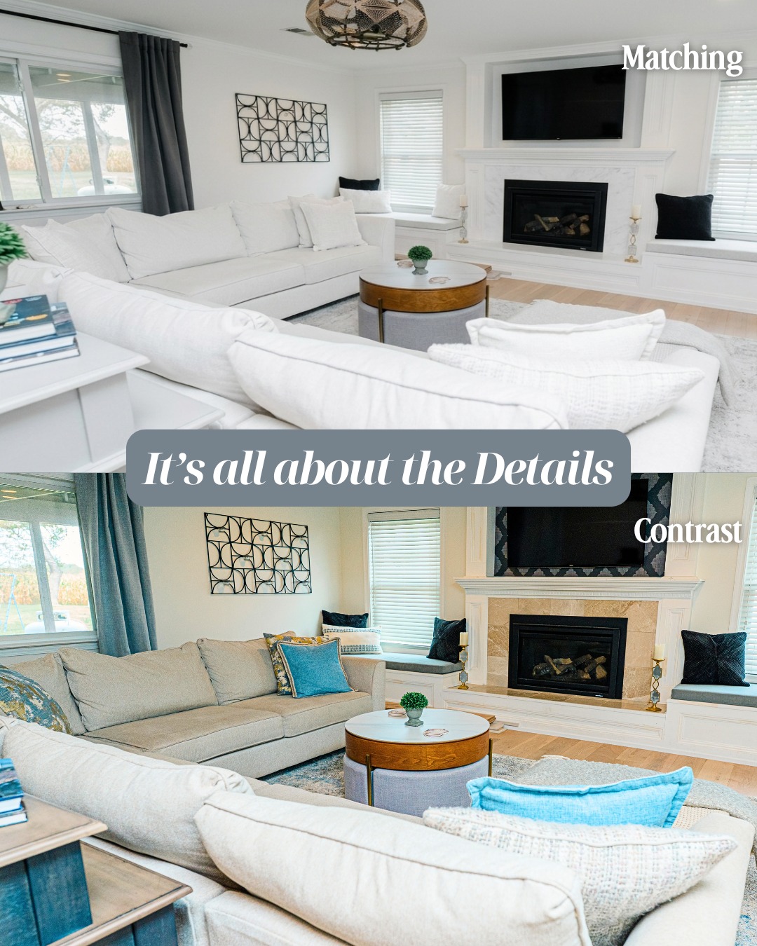 These visuals make the point perfectly: the difference between a room that feels finished and one that feels slightly off often comes down to the details.
Layered lighting adds warmth and dimension.
Full-height curtains make the room feel taller and more polished.
Wallpaper creates personality and gives the eye somewhere to land.
The right light temperature can completely change how finishes read.
And contrast can bring depth to a space that otherwise feels flat.
None of these choices are random. Each one affects how a room looks, feels, and functions.
Swipe through to see how small design decisions can create a much stronger result.
Because good design is rarely about doing more. It is about choosing more intentionally.
#HomeRenovation #HomeRemodel #InteriorDesign #InteriorDesigner #PennsylvaniaInteriorDesign