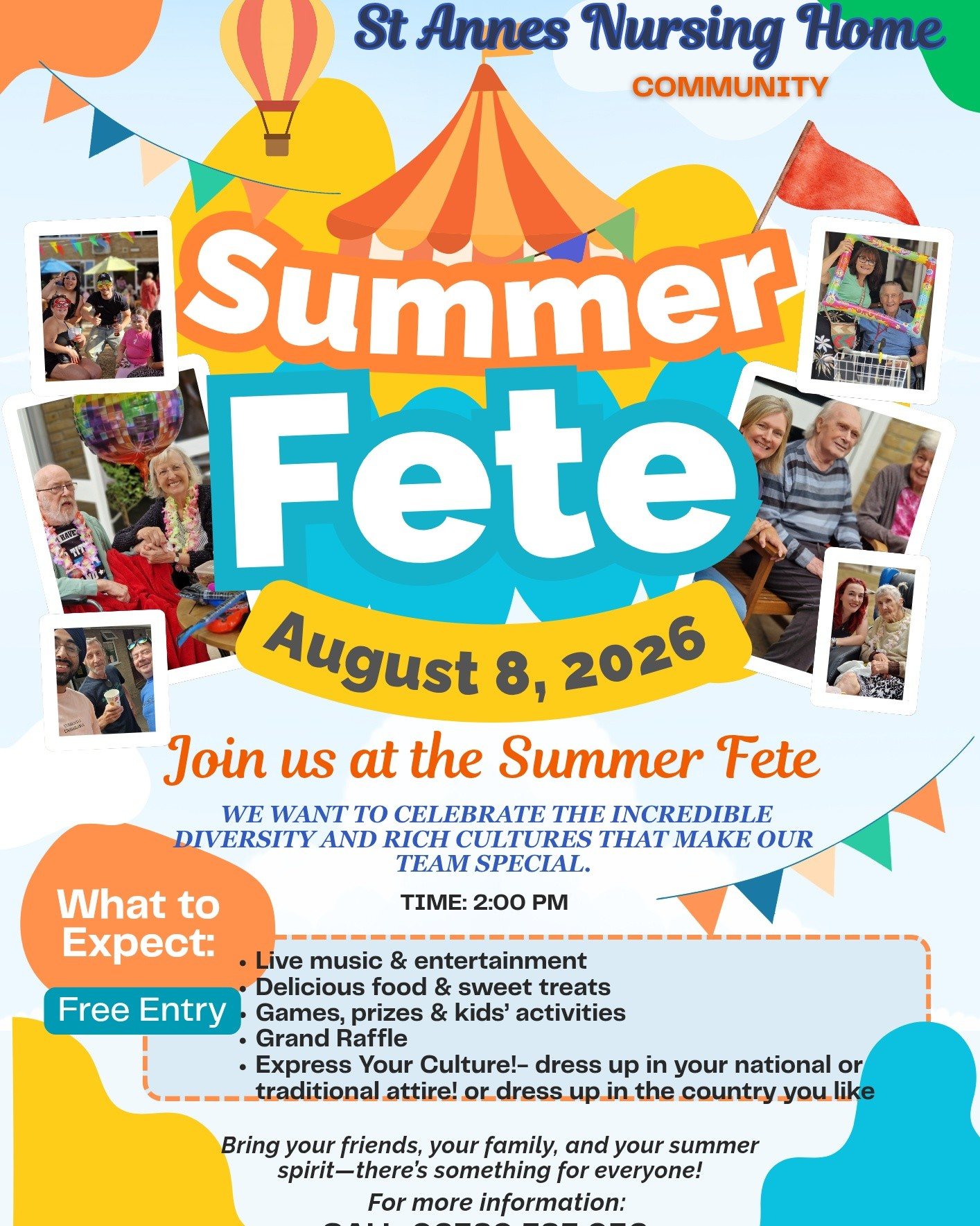 Join us for our biggest event of the season! It's going to be a fantastic day filled with fun, games, and sunshine.
A huge thank you to everyone who has donated items so far for our raffles —your generosity makes this event possible!
We are still accepting raffle donations, so if you have anything you'd like to contribute, please bring it in or let us know.
See you at 2:00 PM 🎉📯
8th of August