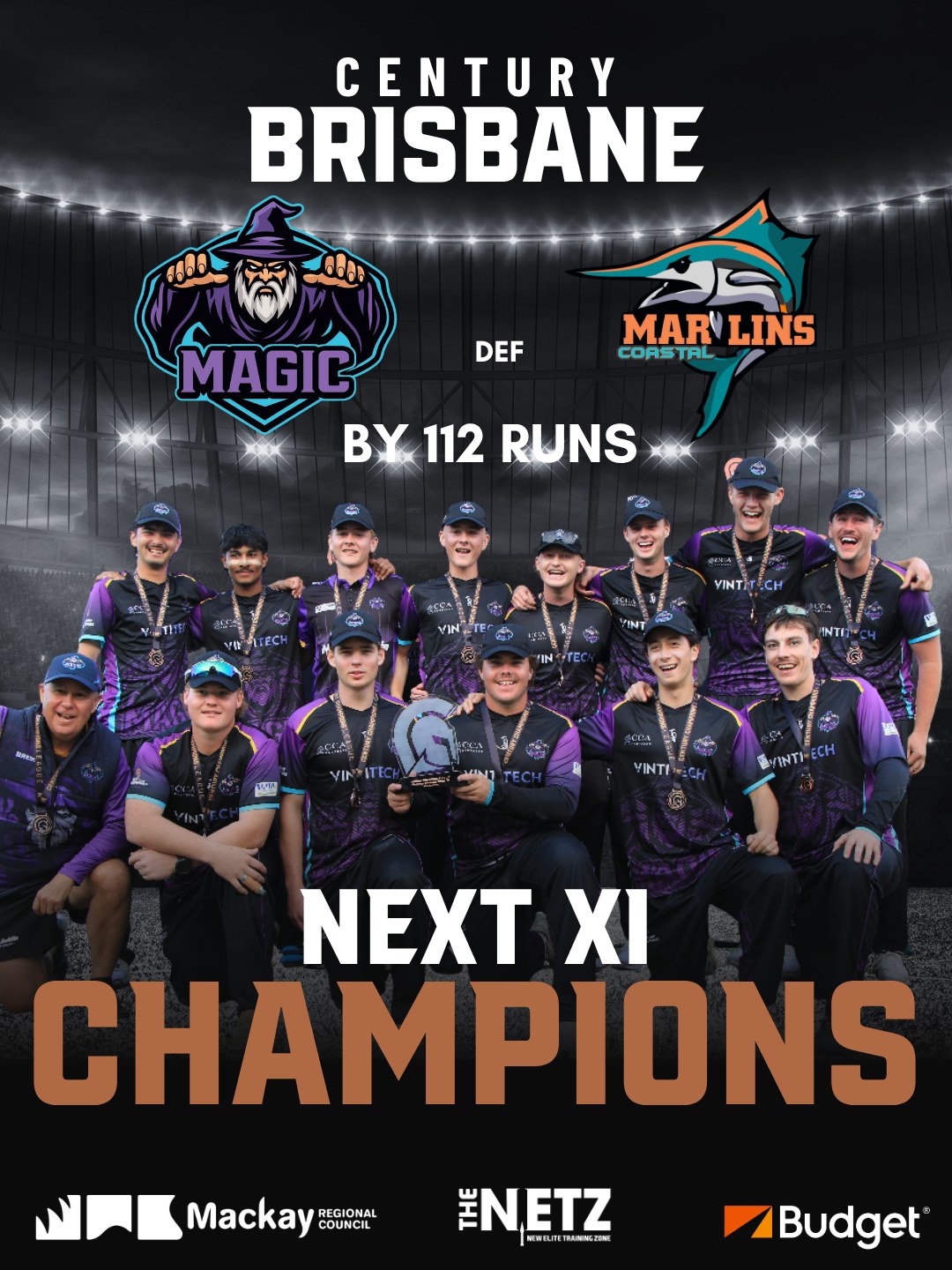 Our NEXT XI 2026 Champions - the Magic!
A dominating performance all weekend, these guys deserved the chocolates. Well done boys.
@magic_cricket_club_au
