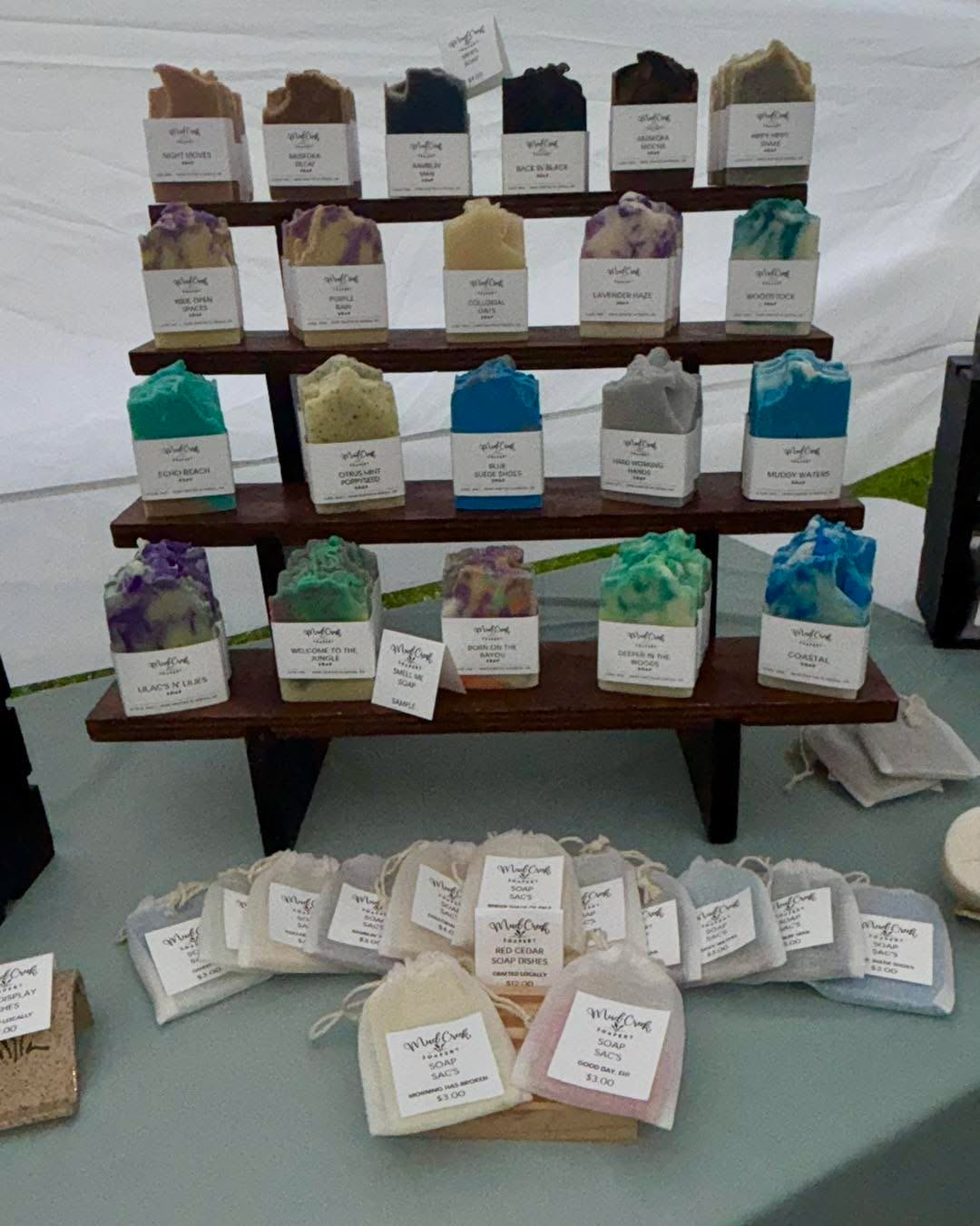 We’re all set up at Kingston City Park for the Women’s Art Festival! 🌸🛍️
Come see us and browse our huge selection of HALF-PRICED items, including select soaps, shampoo bars, conditioner bars, bath dust, body butter and shower frosting. 🧼✨
There are so many great deals to discover, so stop by, say hello, and treat yourself! 💜
📍 Kingston City Park
🕙 Today, 10 AM–4 PM
#MudCreekSoapery #WomensArtFestival #KingstonOntario #HandmadeSoap #ShopLocal #HalfPrice #BathAndBody