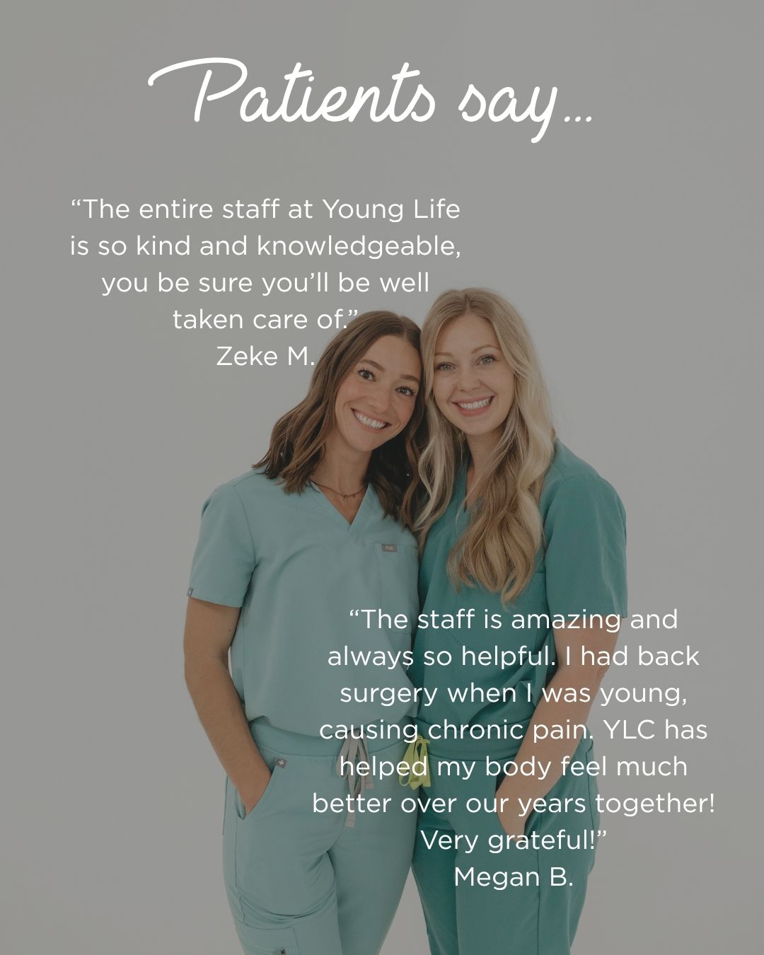 There’s nothing better than hearing how our patients feel about their experience at Young Life. 💚
Whether you’ve been with us for years or are brand new to our office, our goal is always the same: to make you feel seen, cared for, supported, and genuinely at home every time you walk through our doors.
We’re so grateful for the trust our patients place in our team and for the opportunity to be part of your health journey. Your kind words mean more to us than you know. 🥹🤍
Thank you for choosing Young Life and allowing us to care for you and your families. We truly have the BEST community!
#YoungLifeChiropractic #PatientLove #PatientTestimonial #ChiropracticCare #FamilyChiropractic #OKCChiropractor #OklahomaCityChiropractor #NervousSystemHealth #WellnessCare #OKCWellness #GratefulForOurPatients #YLCFamily